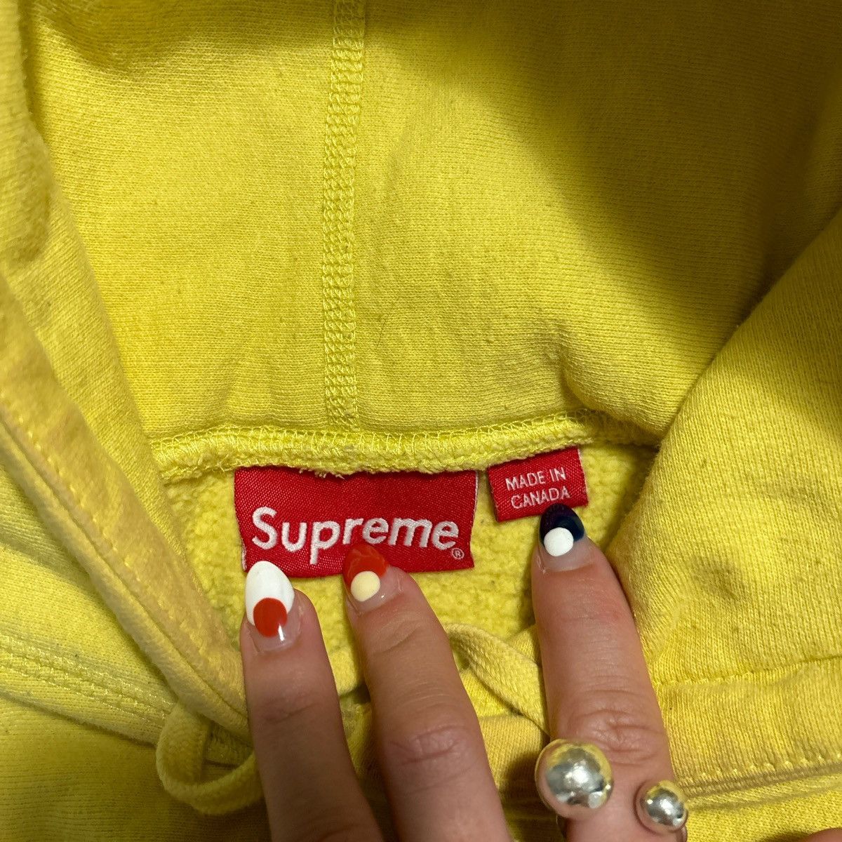 Supreme Supreme Yellow Hoodie Size US L / EU 52-54 / 3 - 2 Thumbnail