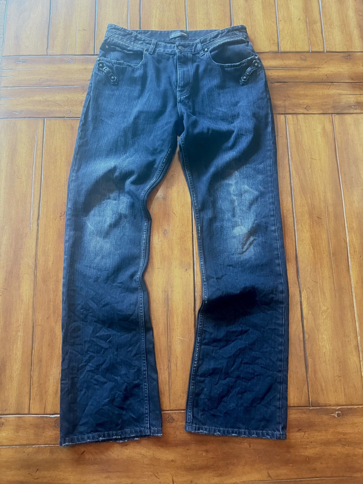 Balenciaga Balenciaga Studded City Jeans Size US 31 - 3 Thumbnail