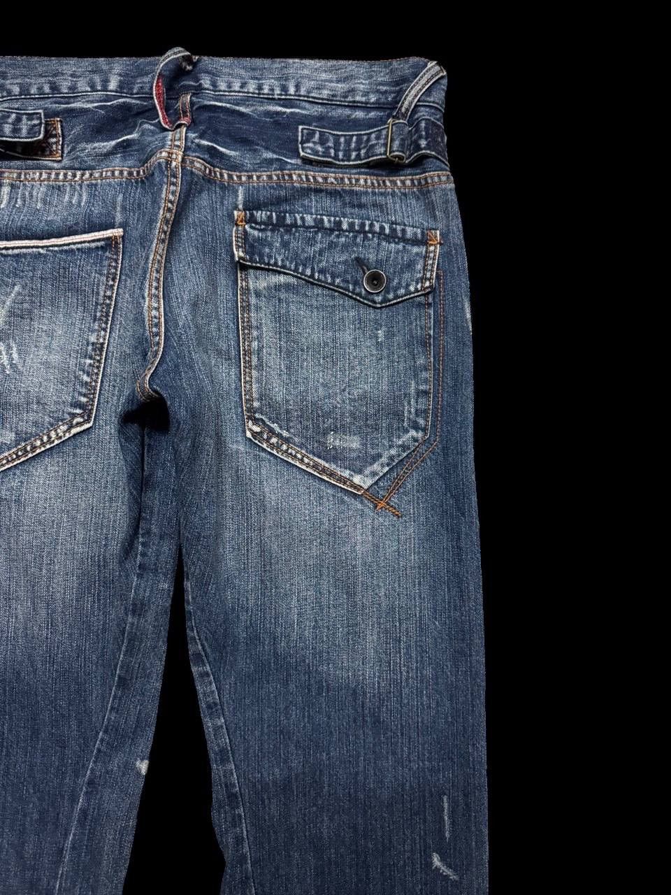 Japanese Brand TWIST LEG Vintage Uj Jean Sick Distressed Ripped Mudwash Size US 32 / EU 48 - 20 Thumbnail