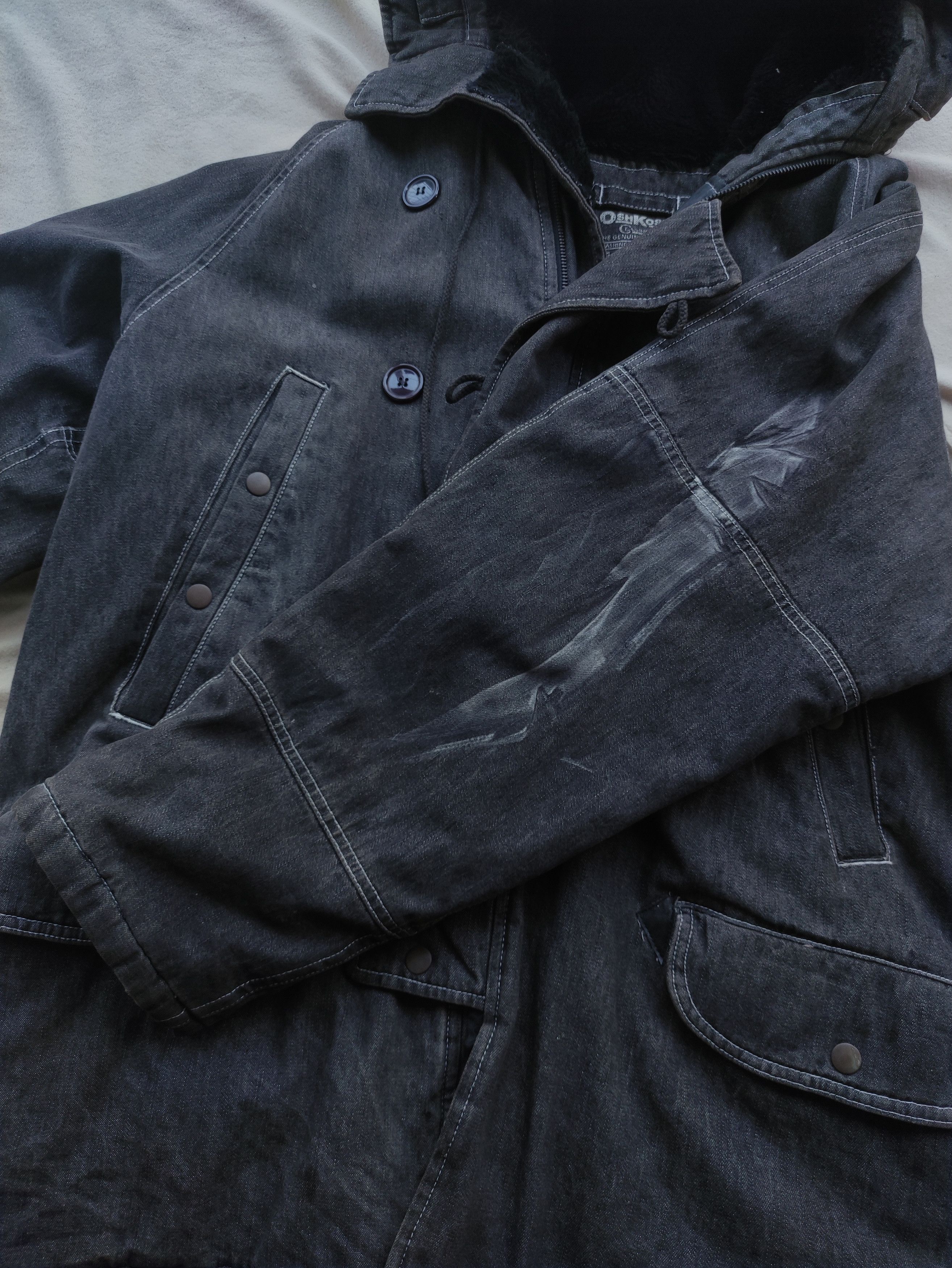 OSHKOSH CLASSIC DENIM PARKA HOODED JACKET