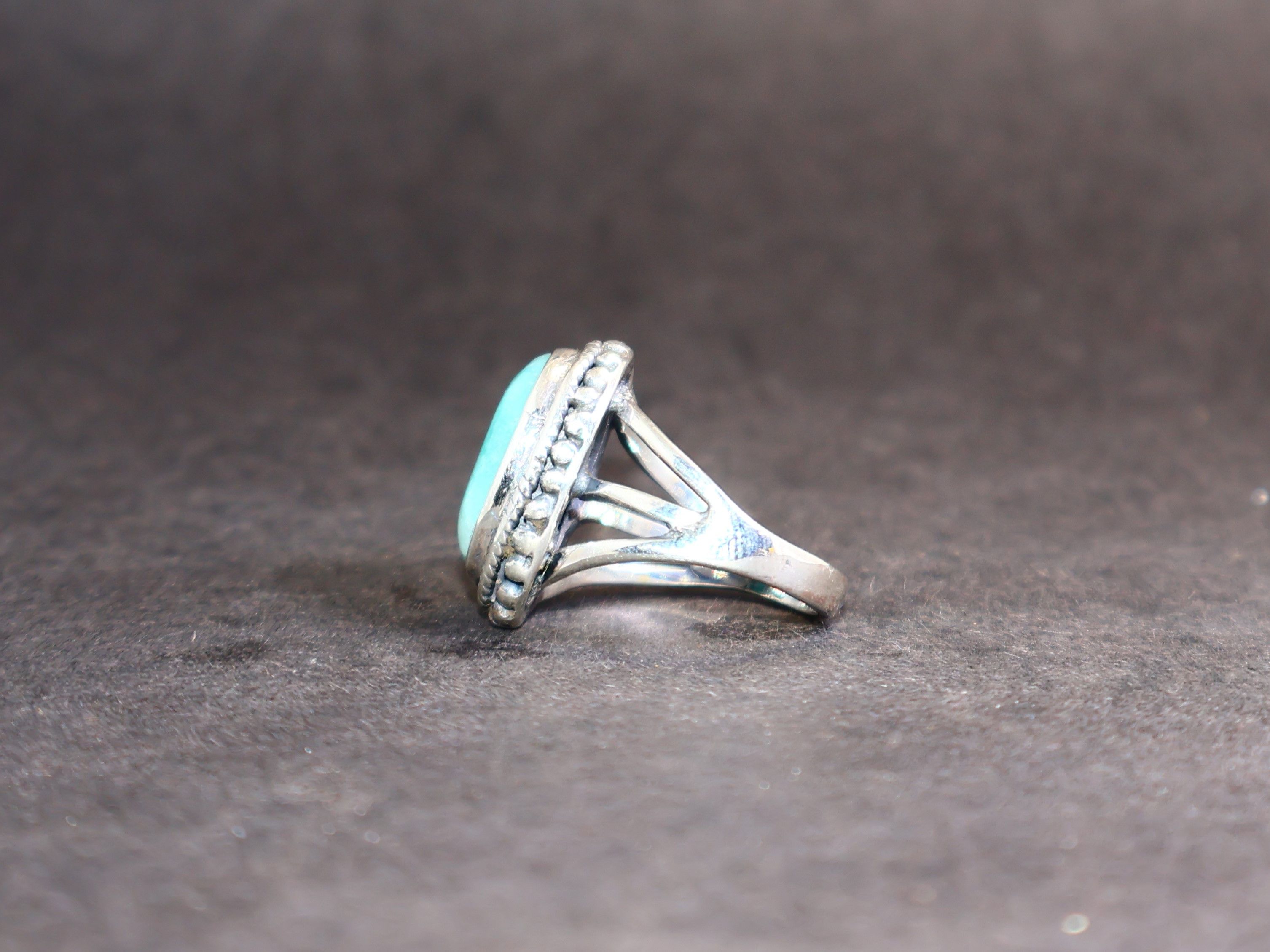 Handmade Amazonite Ring, 925 Sterling Silver Handmade Women Ring Size ONE SIZE - 3 Thumbnail
