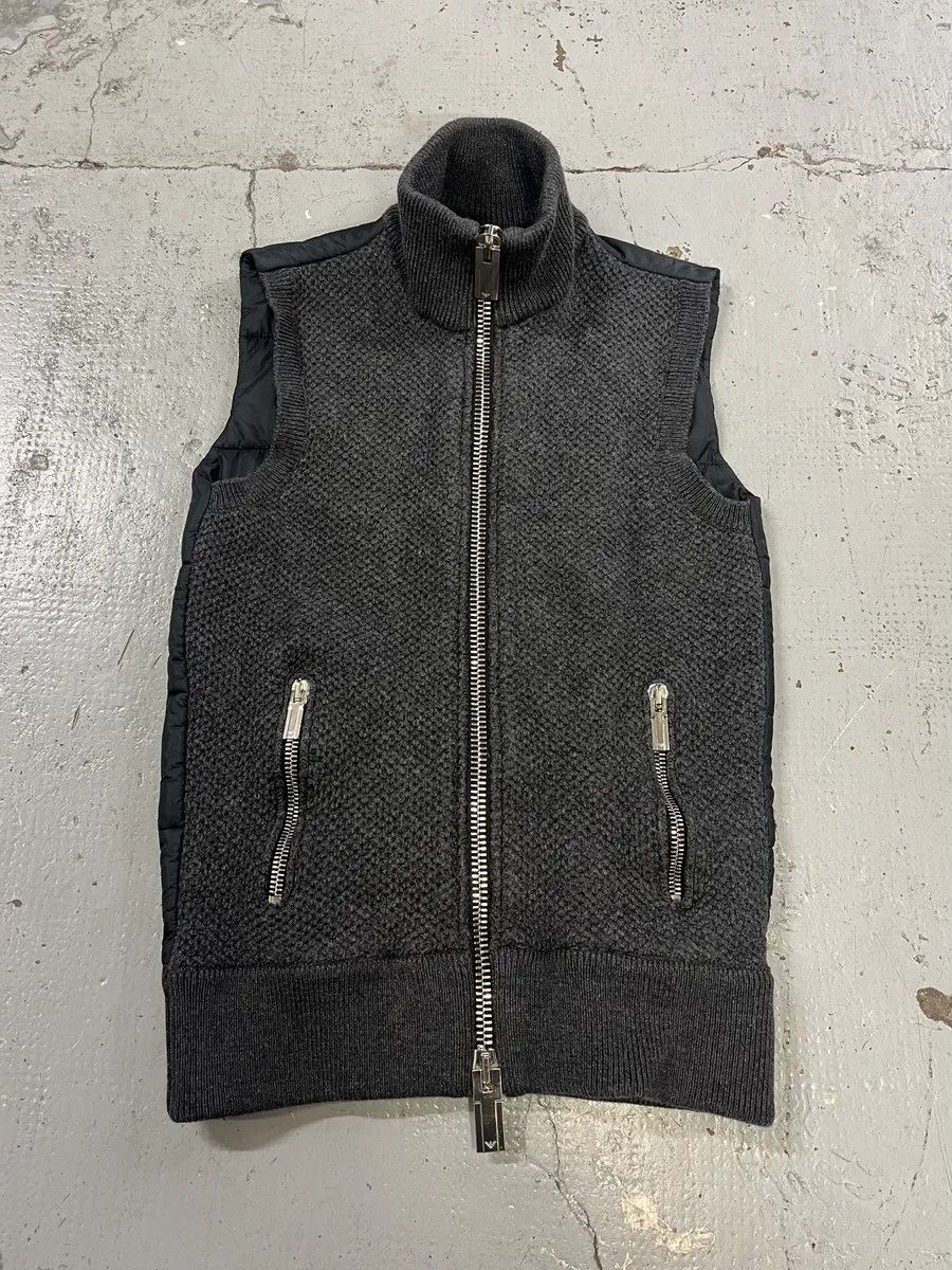 Emporio Armani 2000s Emporio Armani Grey Wool & Puffer Vest Size US XS / EU 42 / 0 - 1 Thumbnail