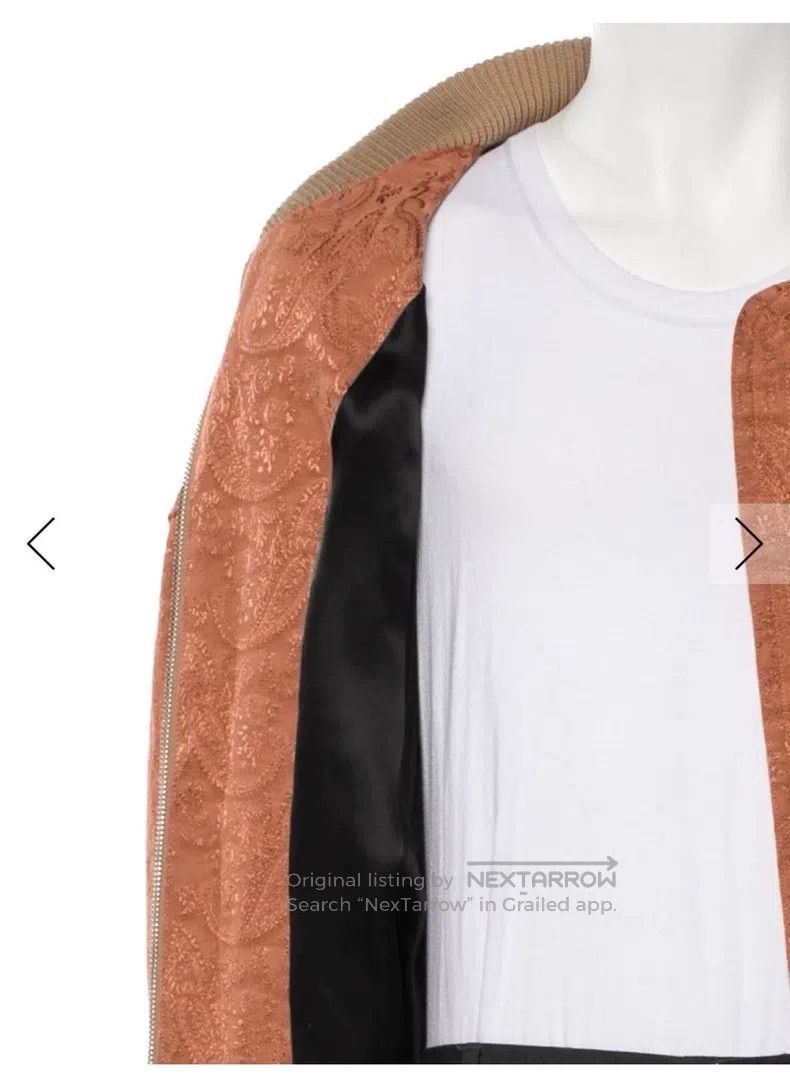 Song For The Mute SONG FOR THE MUTE Cashew Flower Flight Jacket Size US M / EU 48-50 / 2 - 8 Thumbnail