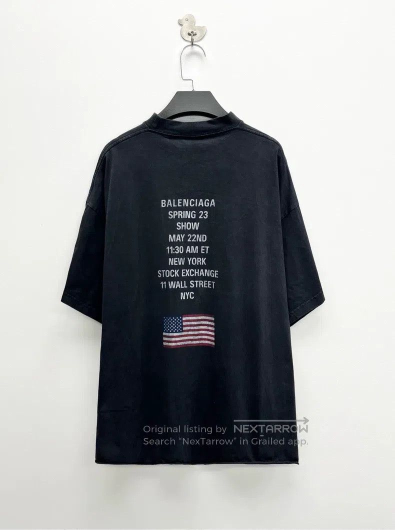 Balenciaga Balenciaga Washed Distressed Navy Blue NYSE NYSE Limited A Size US M / EU 48-50 / 2 - 2 Thumbnail