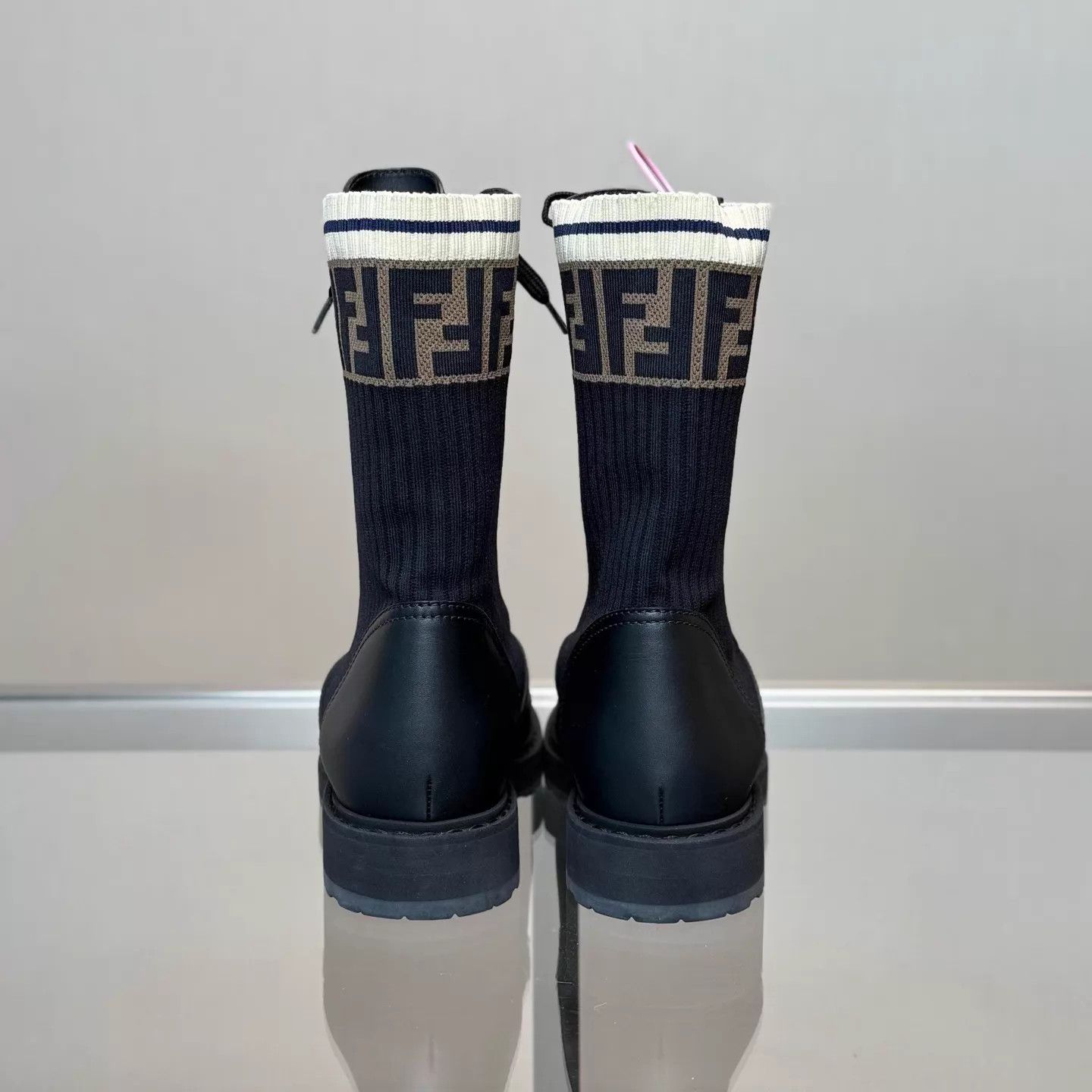 Fendi FENDI Rockoko black FF print martin boots 37 Size US 6.5 / IT 36.5 - 4 Thumbnail
