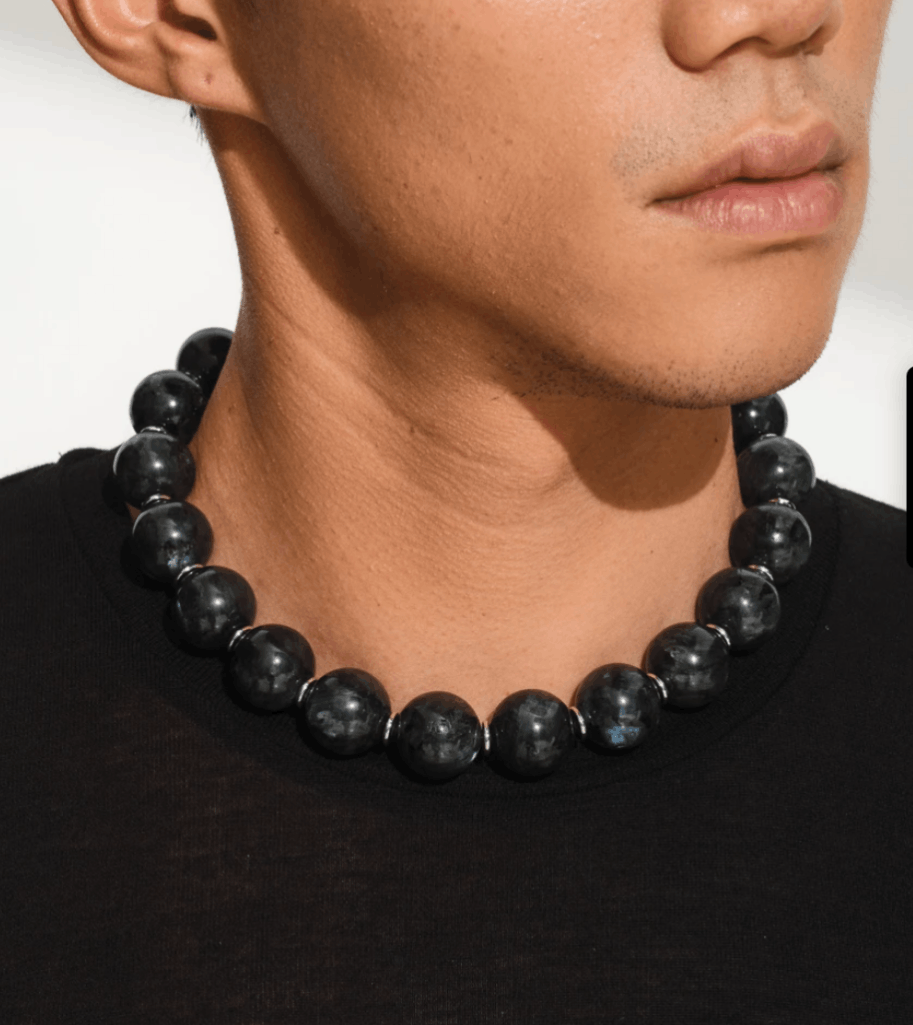 Tom Wood Cove Collection Collar/Necklace Norway Black Larvikite Stone Size ONE SIZE - 3 Thumbnail