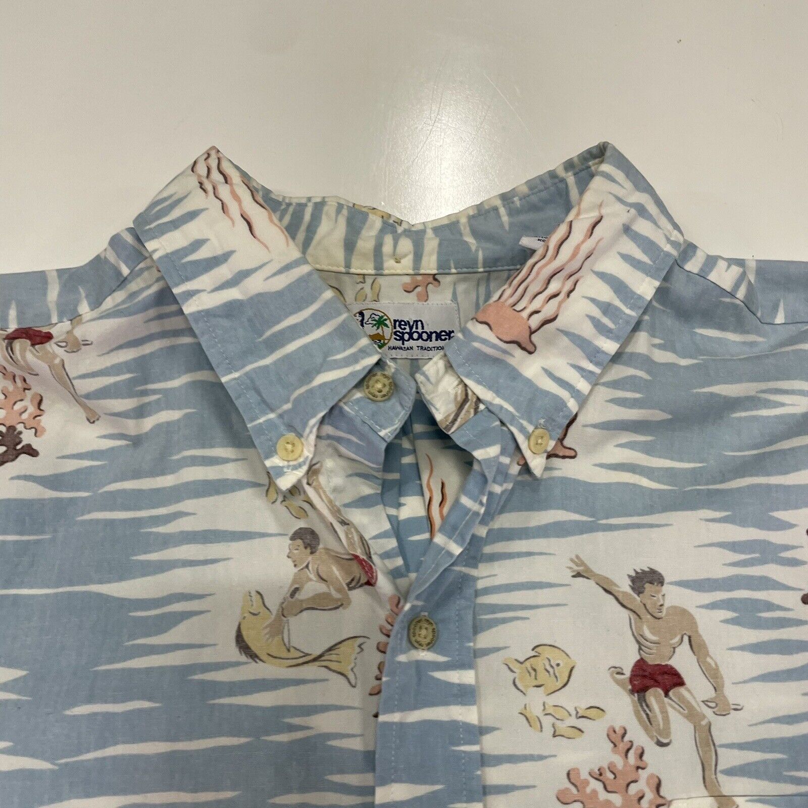 Reyn Spooner VTG Reyn Spooner Men’s Free Dive Spear Fishing Reef Shirt XL Size US XL / EU 56 / 4 - 4 Thumbnail