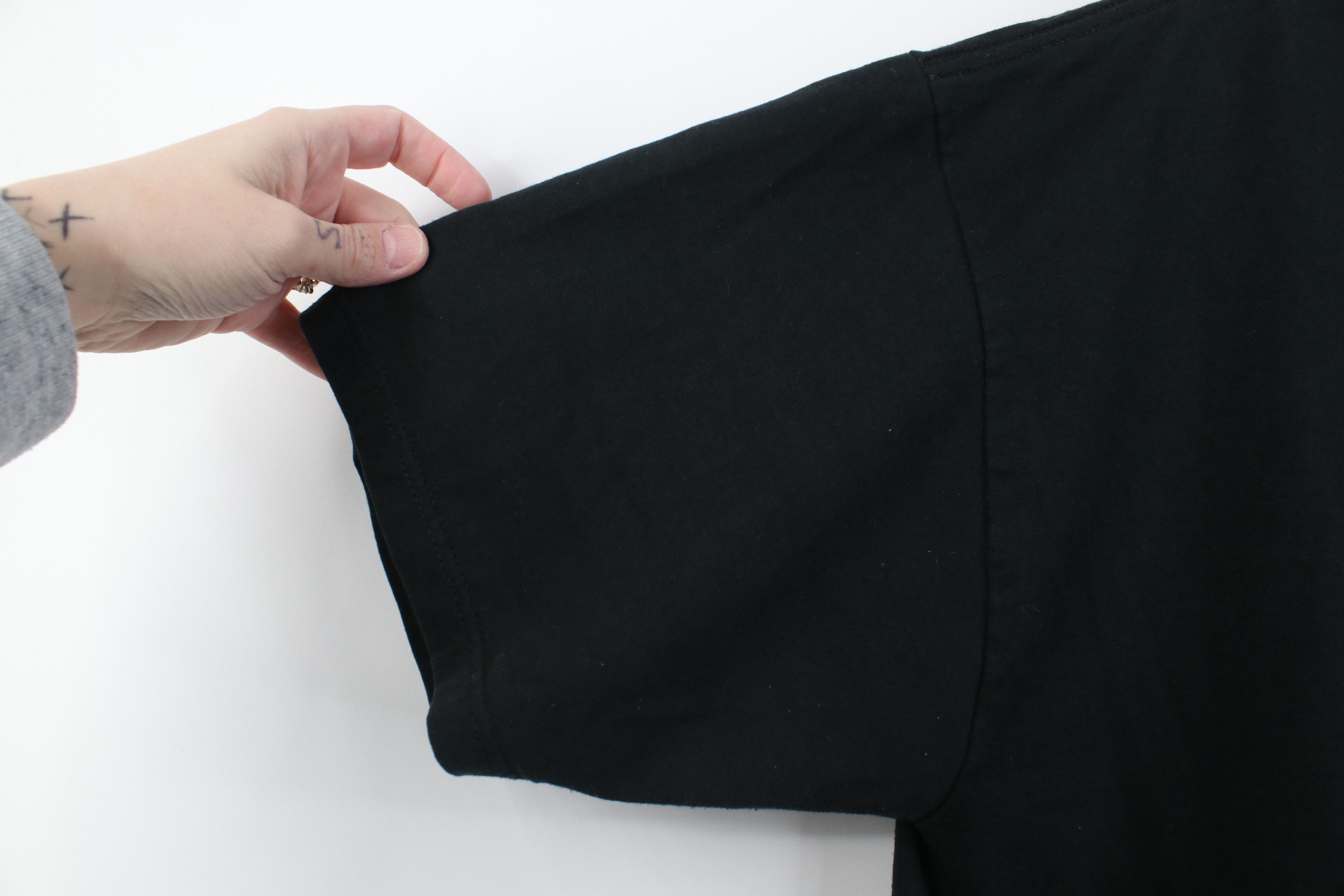 Vintage Vintage 90s Streetwear Blank Short Sleeve T-Shirt Black USA Size M / US 6-8 / IT 42-44 - 8 Thumbnail