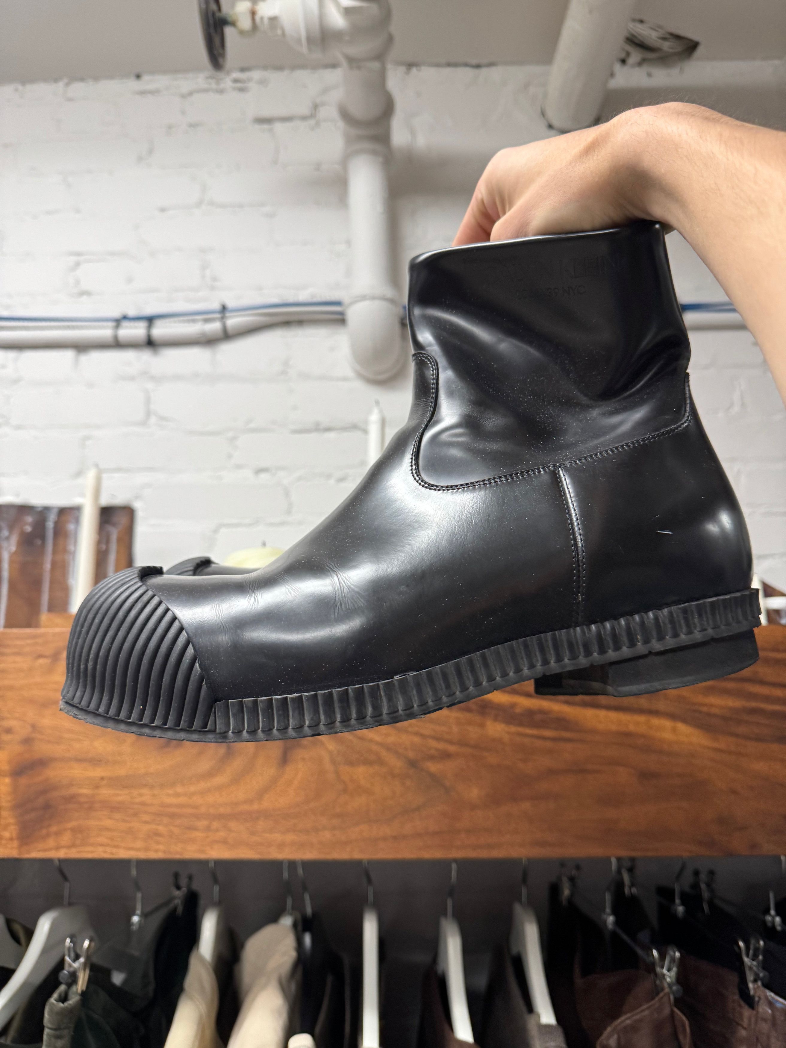 Calvin Klein CK205W39Nyc by Raf Simons 'Spazzolato' Patent Leather