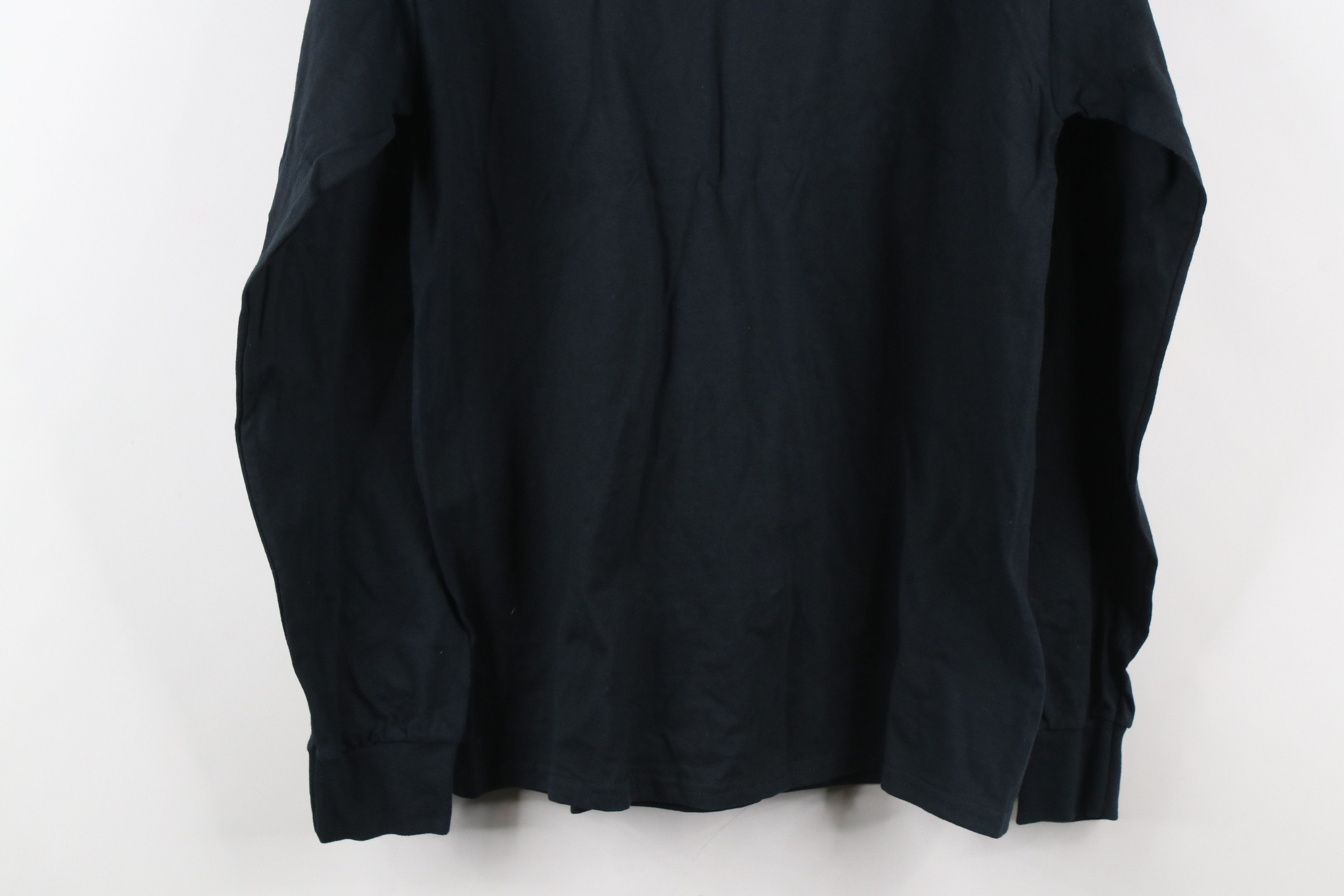 Vintage Vintage 90s Streetwear Long Sleeve T-Shirt Black Cotton Size US M / EU 48-50 / 2 - 9 Thumbnail