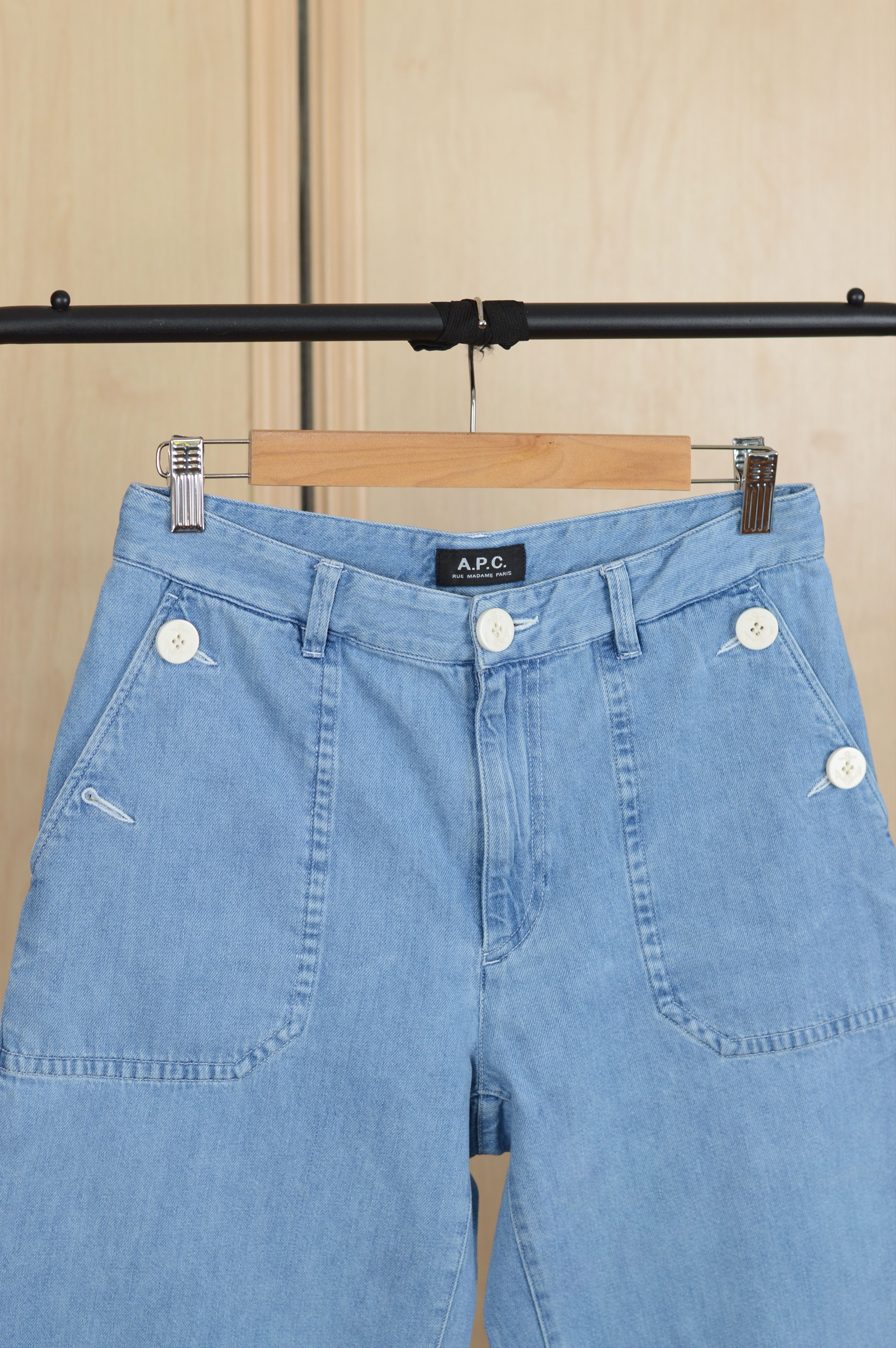 A.P.C. APC boyfriend wide leg jeans Size 30" / US 8 / IT 44 - 2 Thumbnail