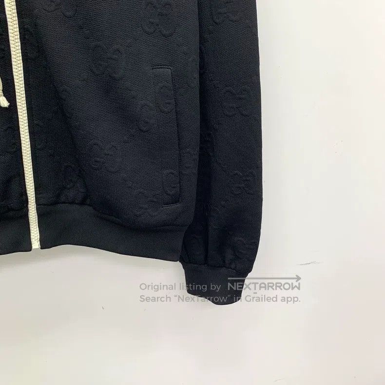 Gucci Gucci Black logo dark pattern jacquard full print hooded d Size US XS / EU 42 / 0 - 4 Thumbnail