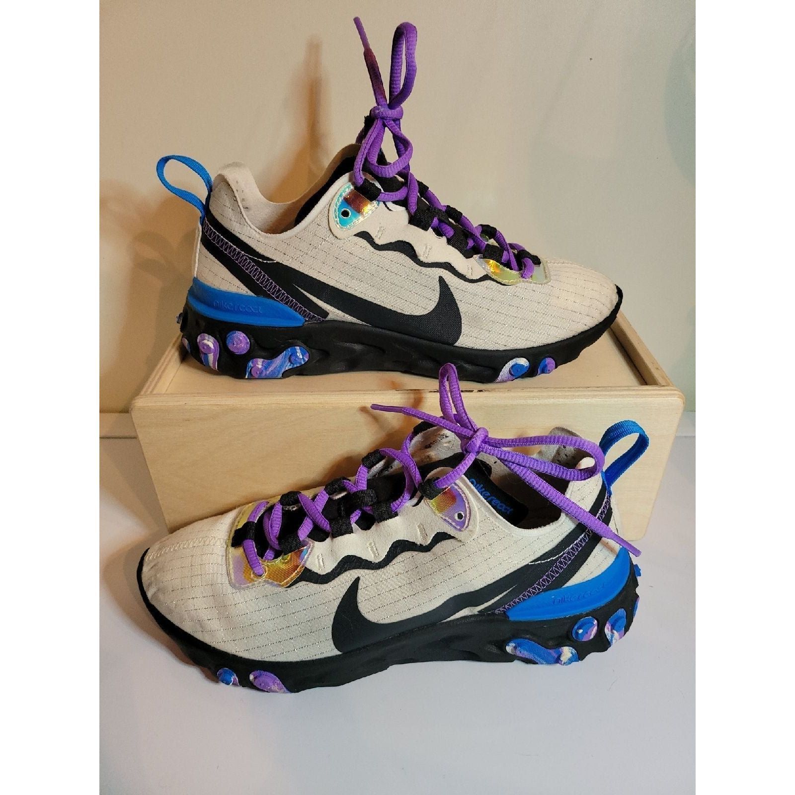 Nike REACT ELEMENT 55 'BLUE HERO' Size 6.5
