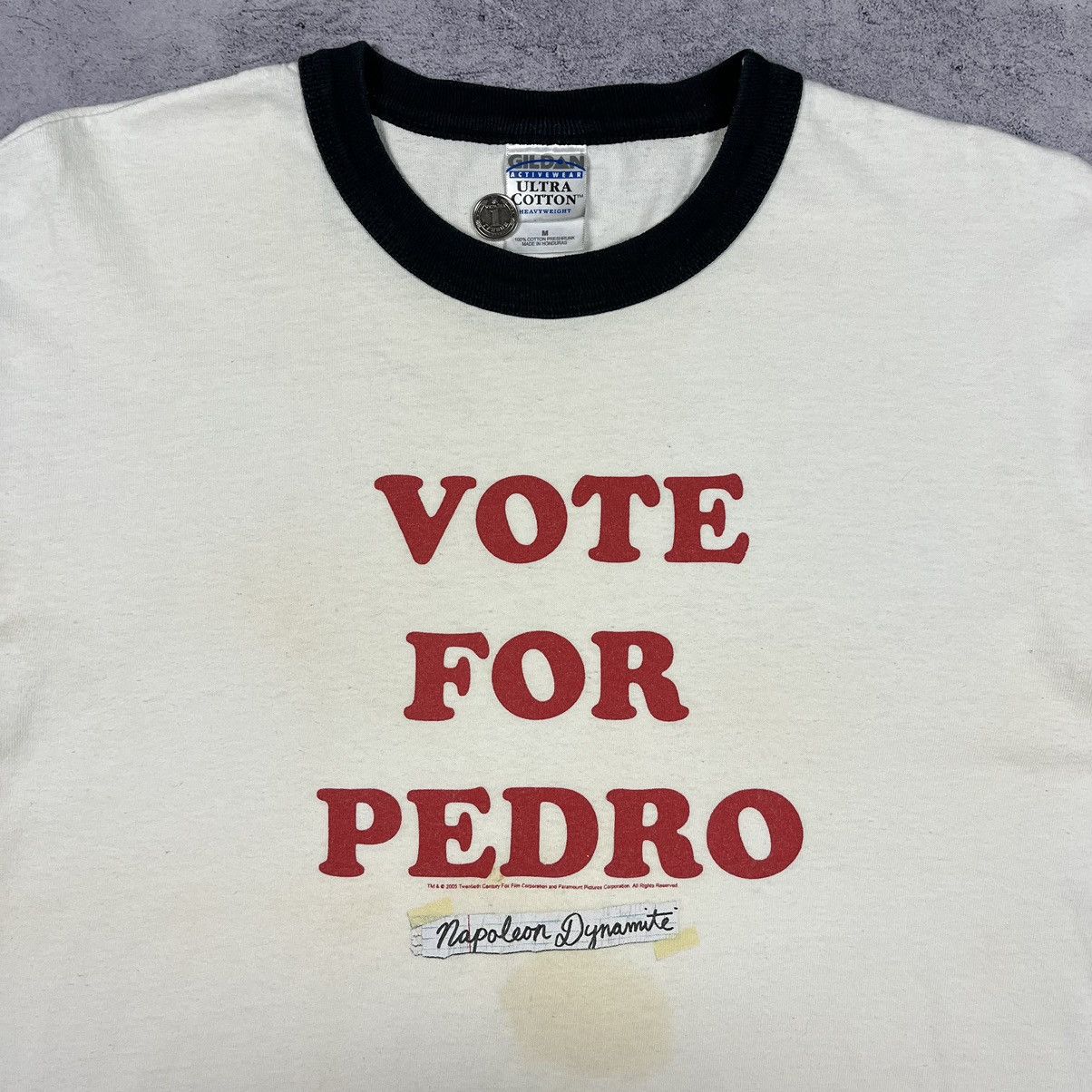 Vintage Vintage Vote For Pedro humor y2k movie promo tee 2005 Size US M / EU 48-50 / 2 - 3 Thumbnail