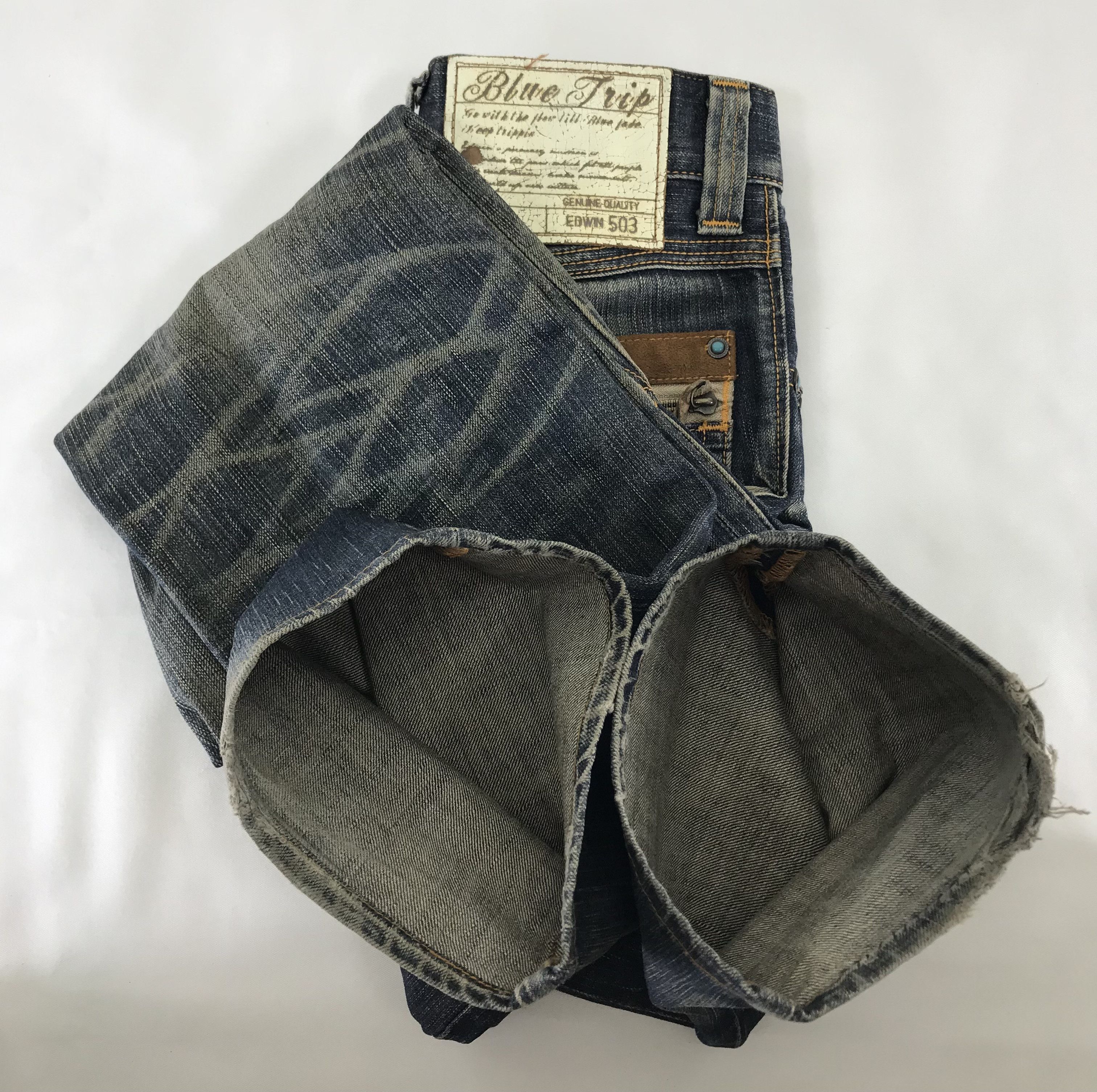 Edwin Vintage Edwin 503 Rusty Washed Flare Jeans Size 27" / US 4 / IT 40 - 12 Thumbnail
