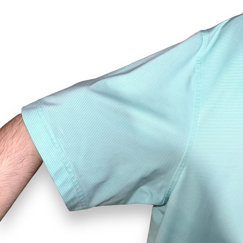 Peter Millar Peter Millar Teal Blue Summer Comfort Golf Polo Shirt Size L Size US L / EU 52-54 / 3 - 2 Thumbnail