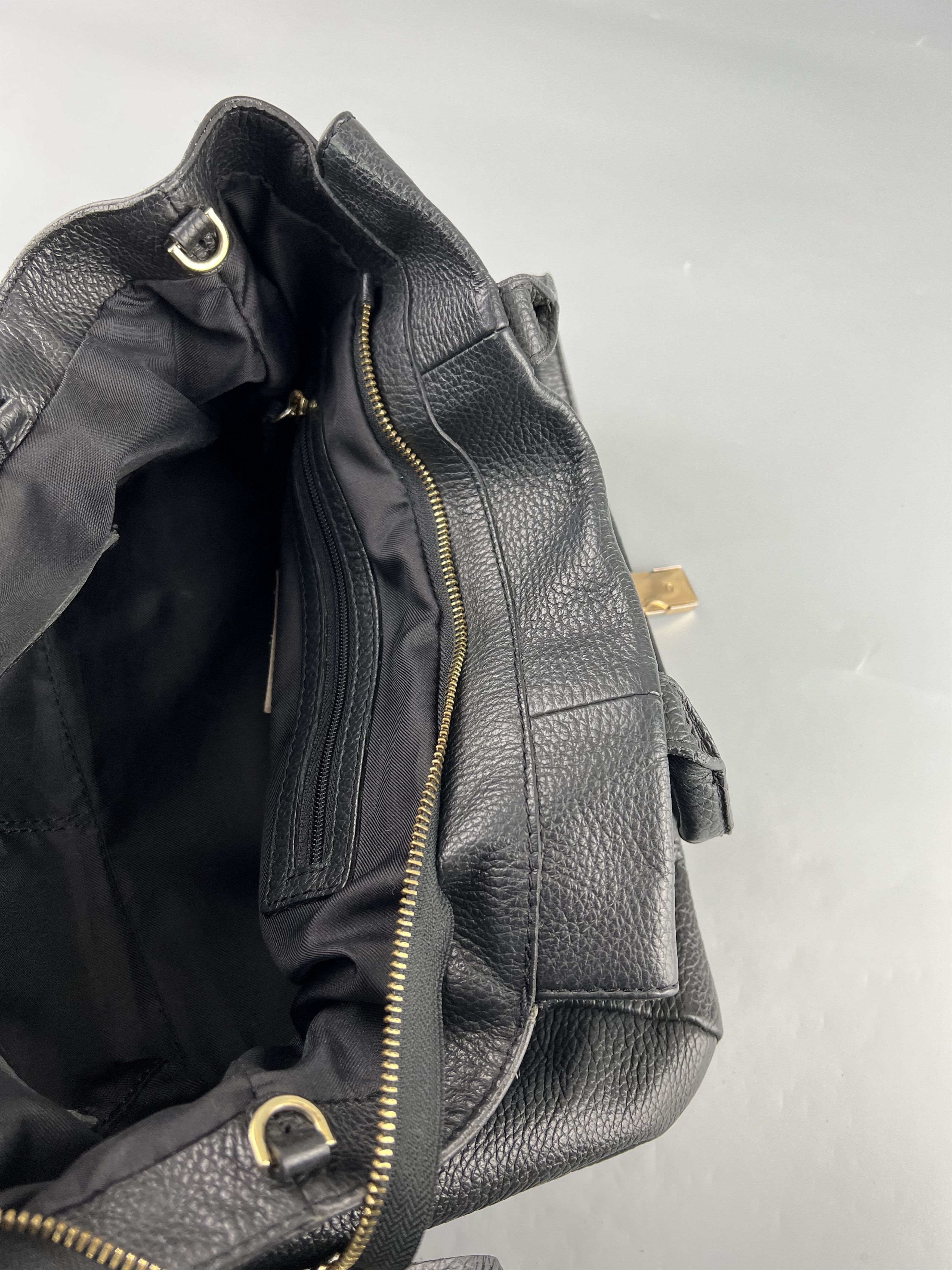 Gianni Chiarini Gianni Chiarini Black Leather Shoulder Bag Size ONE SIZE - 11 Thumbnail