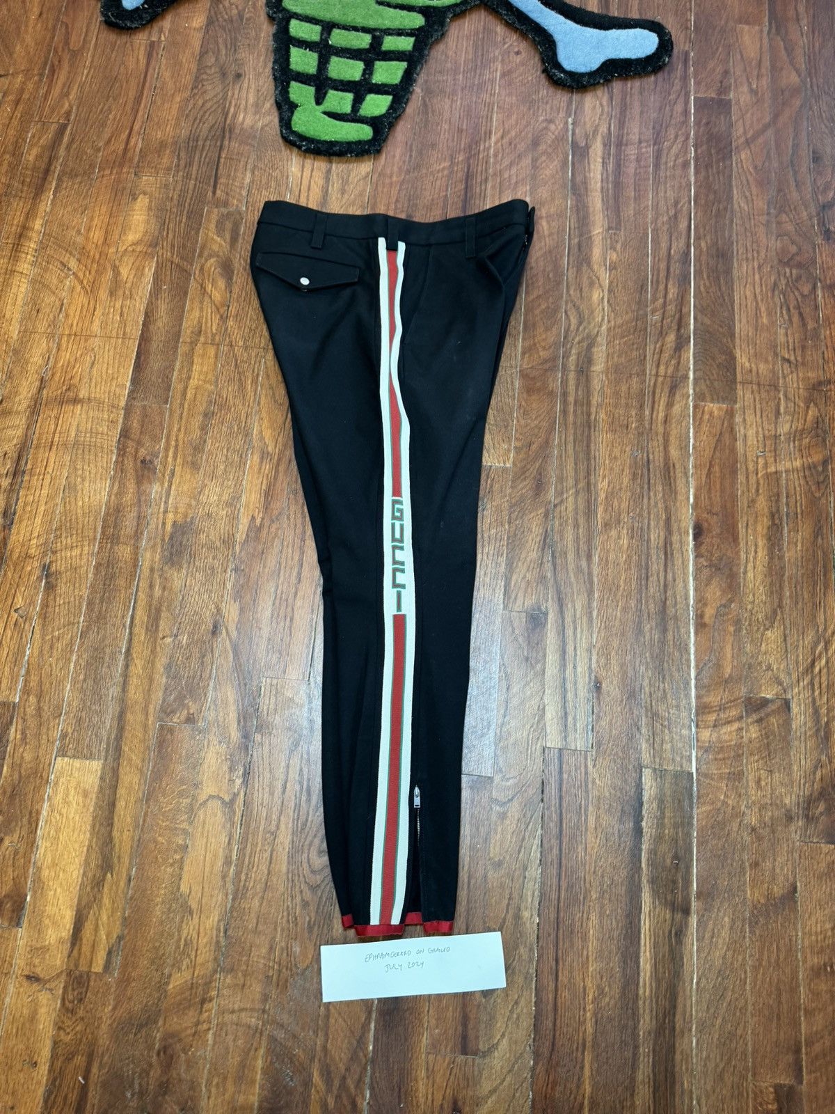 Gucci Sideline Moto Look Trousers Pants size 32