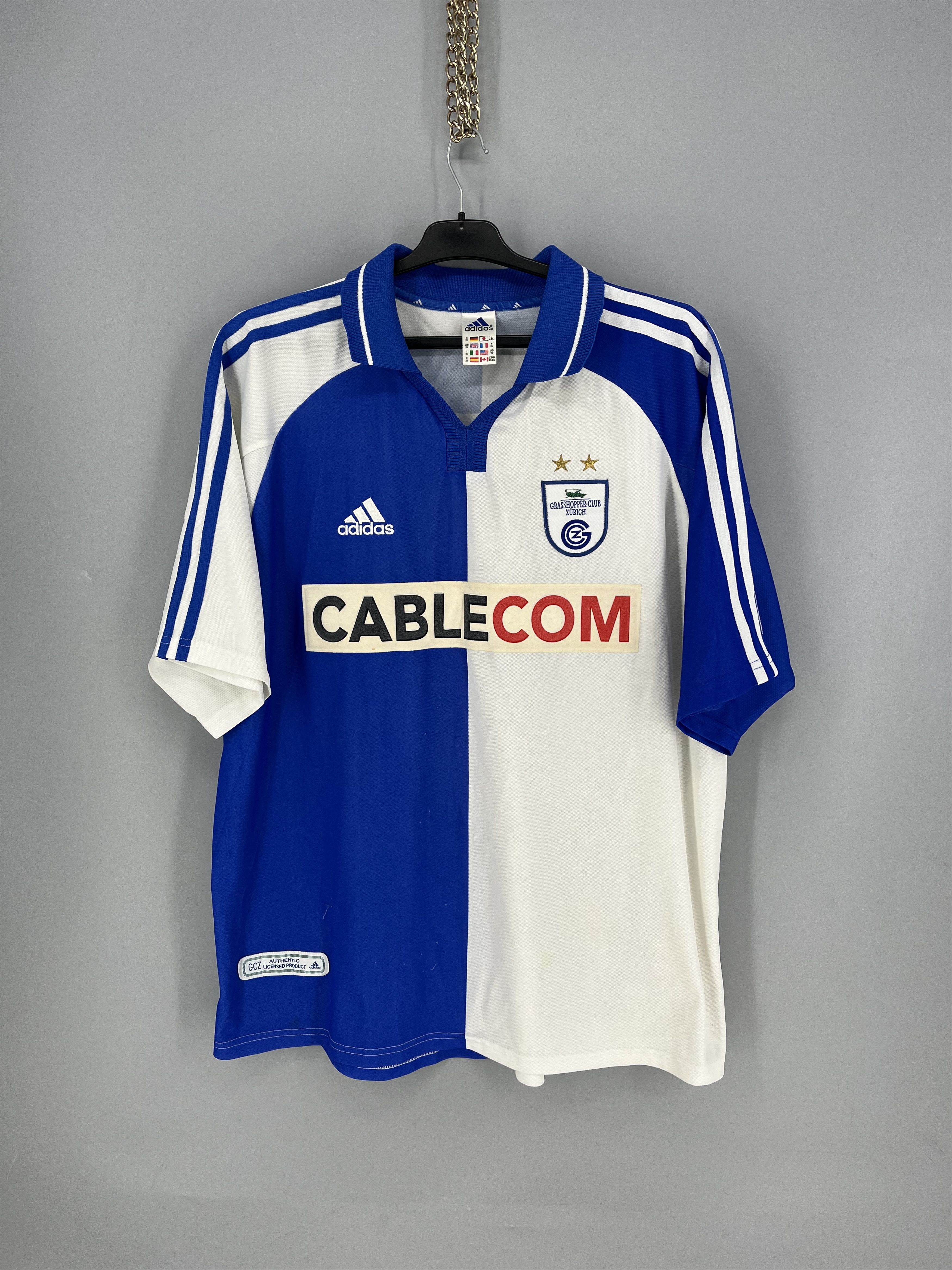 Adidas GRASSHOPPER 2001 2002 HOME SHIRT JERSEY ADIDAS Size US XL / EU 56 / 4 - 1 Thumbnail