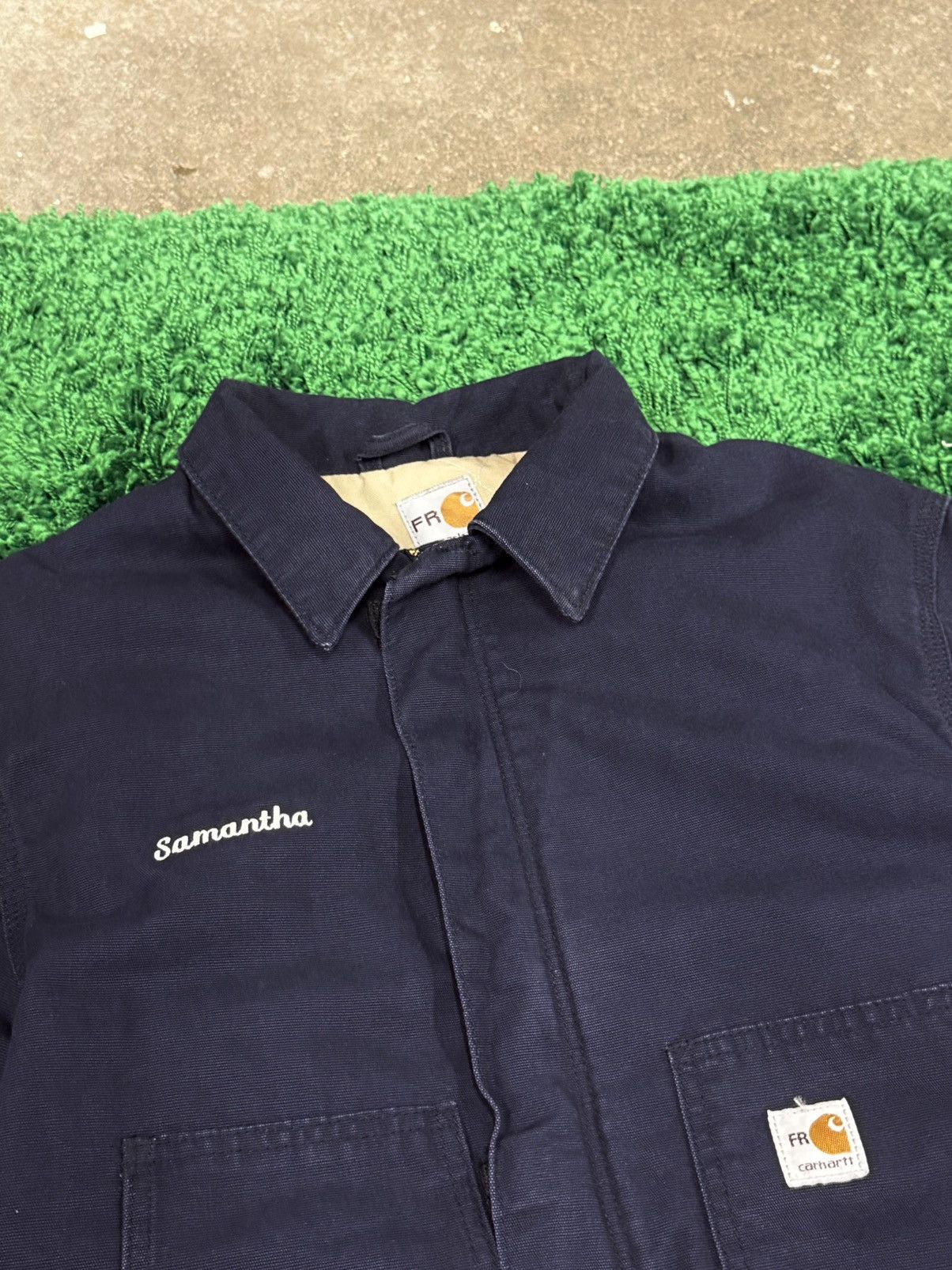 Carhartt Vintage Carhartt Navy Heavy Work Jacket Medium Detroit Size M / US 6-8 / IT 42-44 - 3 Thumbnail