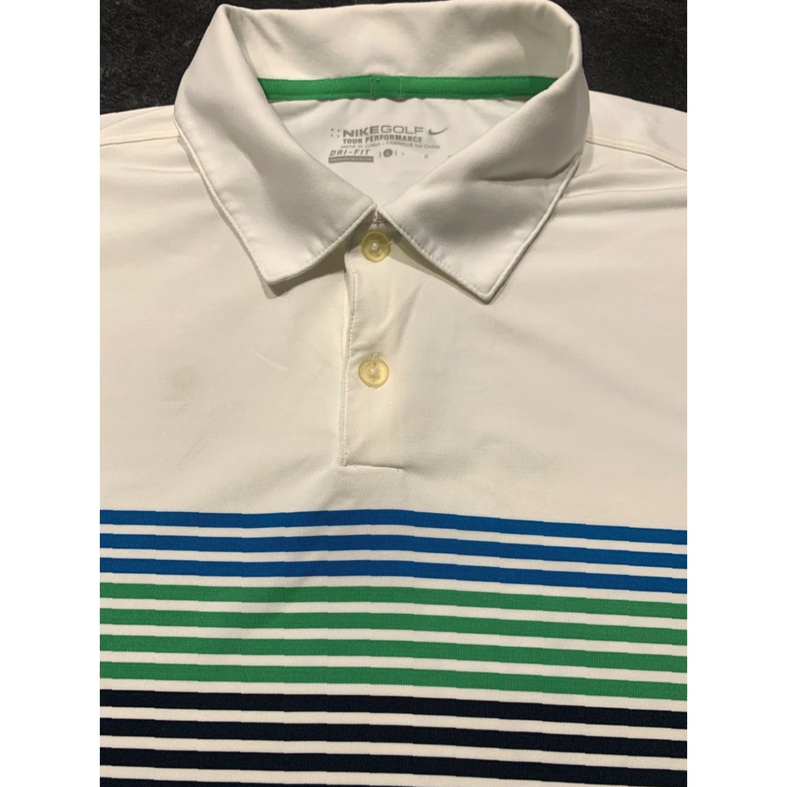 Nike Nike Golf Men's L Polo Shirt Dri-Fit Performance Activewear Multi-Color Short Sleeve Size US L / EU 52-54 / 3 - 3 Thumbnail