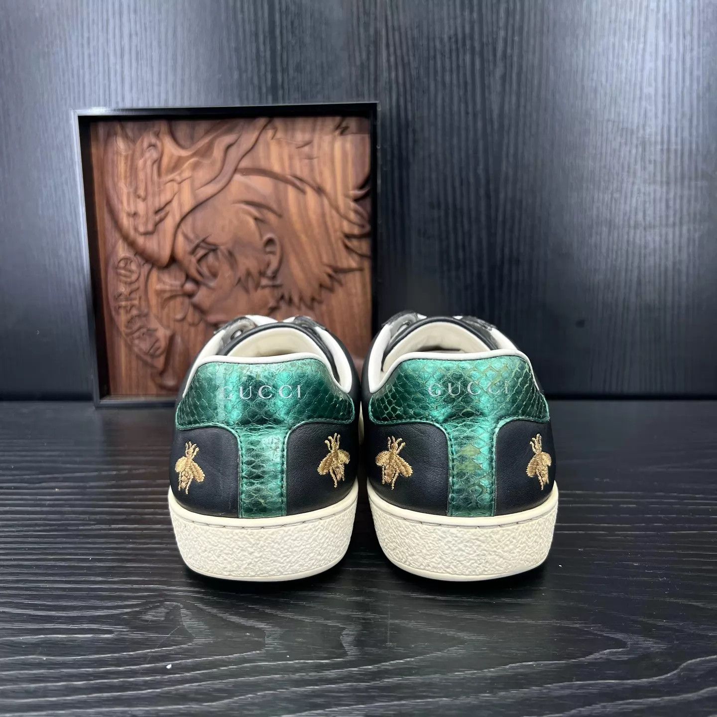 Gucci Gucci Ace Black Bee Sneaker US 6 EU 40 Boxed Size US 7 / EU 40 - 6 Thumbnail