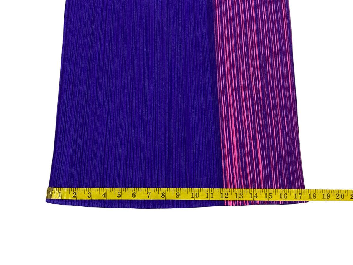 Issey Miyake Pleats Please Issey Miyake Pleated Striped Long Skirt Size 28" / US 6 / IT 42 - 6 Thumbnail