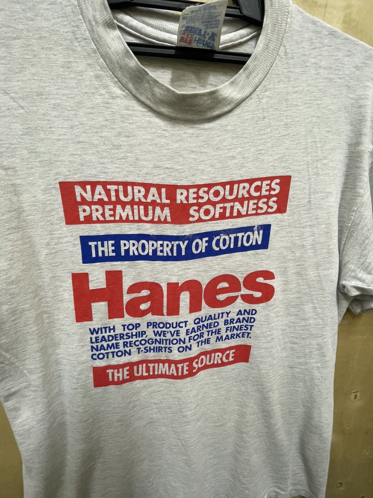 Hanes × Vintage VINTAGE HANES BIG LOGO TEE Size US M / EU 48-50 / 2 - 2 Thumbnail