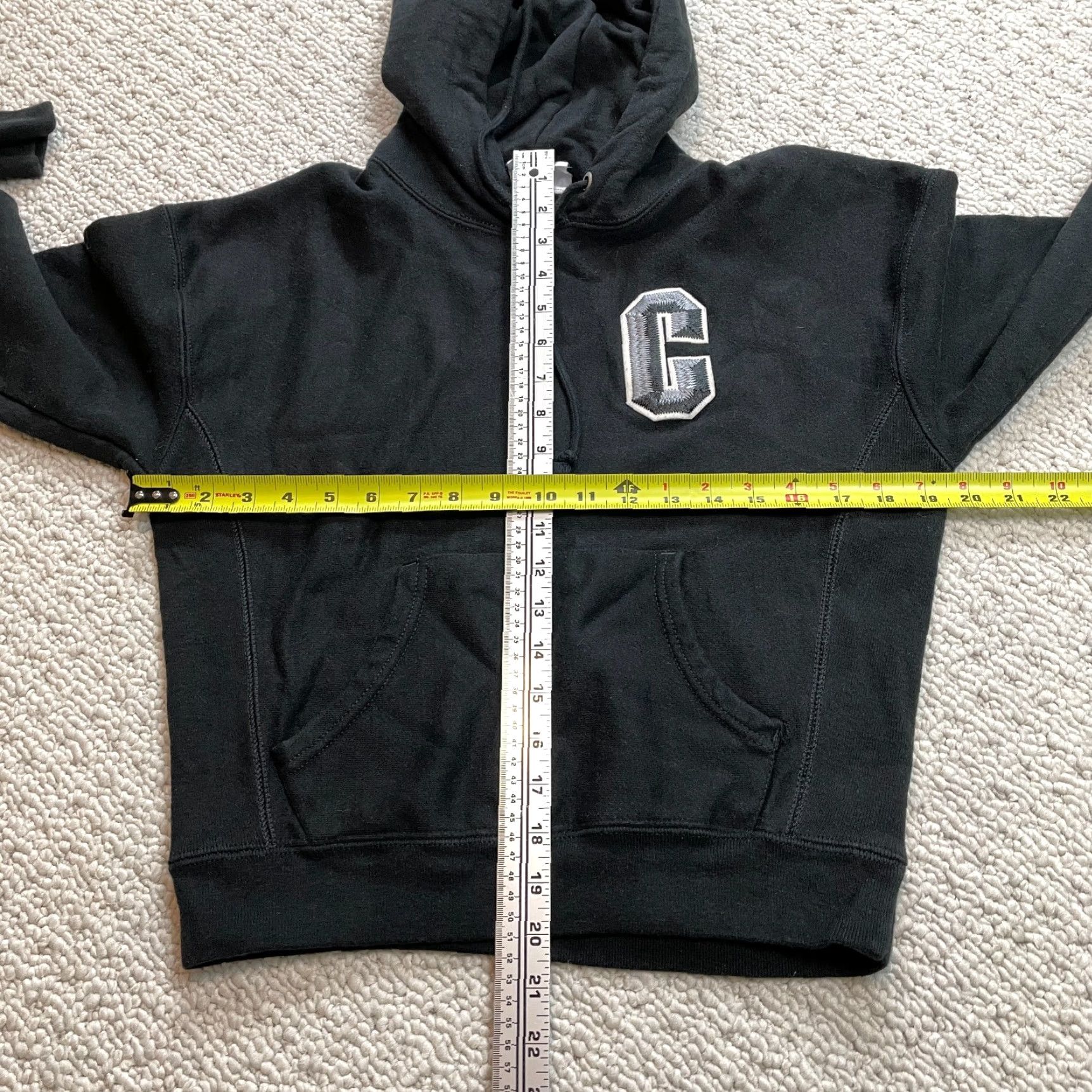 Champion VINTAGE Champion Hoodie Sweatshirt Womens Small Black Pullover Reverse Weave Size S / US 4 / IT 40 - 6 Thumbnail