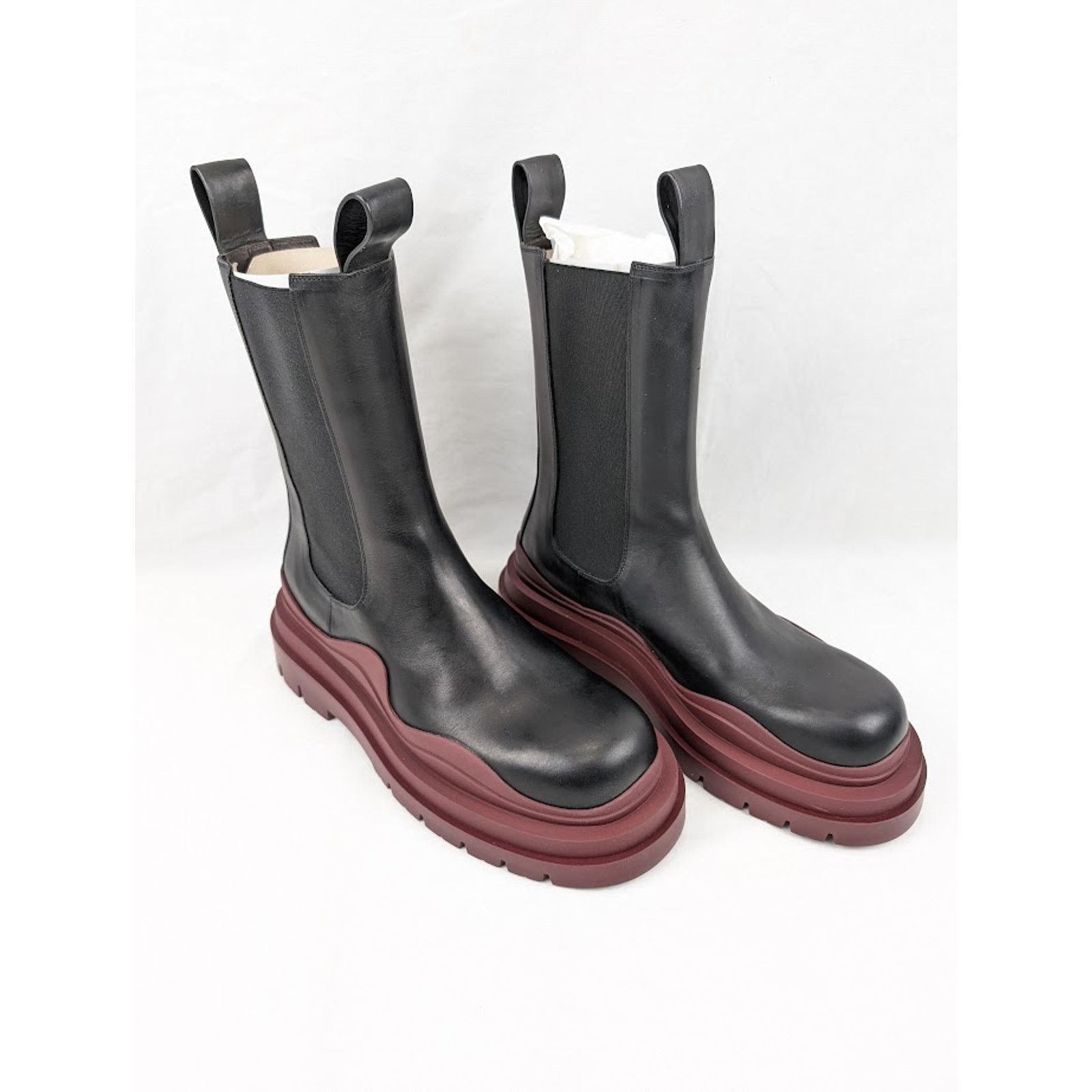Bottega Veneta o1rshd1 Q:2 / Military Calf Tire Boots in Black Size US 10 / EU 43 - 13 Thumbnail