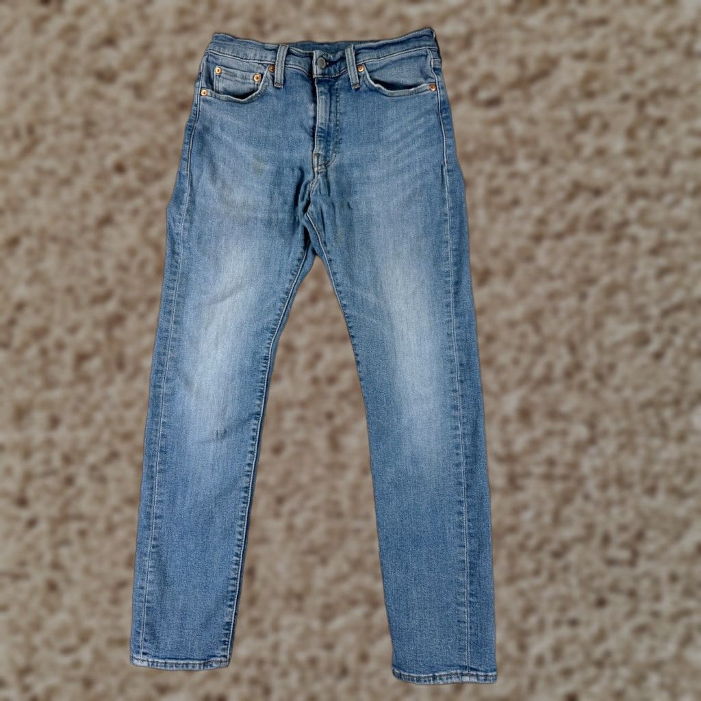 Levi's VINTAGE Levis Pants 510 Levi's 510 Jeans Slim Skinny 30 Adjustable 27x27 Blue Denim Light Wash 5-Pocket Mens Jeans Size US 30 / EU 46 - 1 Thumbnail
