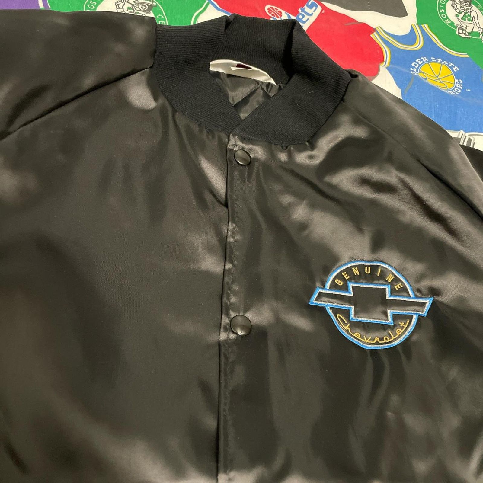 NASCAR × Vintage Vintage 1990’s Essential Chevrolet Racing Satin Jacket Size US XL / EU 56 / 4 - 3 Thumbnail
