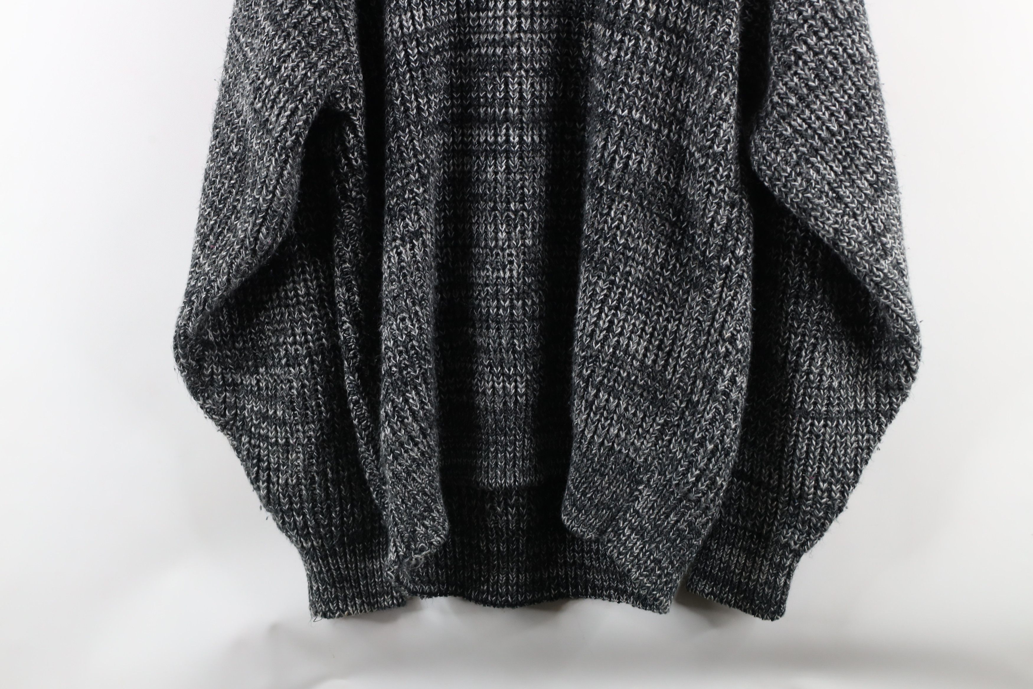 Vintage Vintage 90s Streetwear Ribbed Knit Sweater Heather Gray Size US XL / EU 56 / 4 - 8 Thumbnail