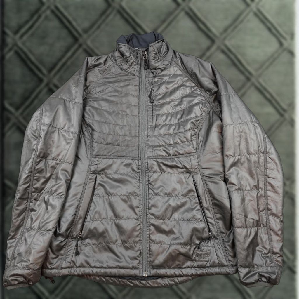 Vintage REI PrimaLoft Jacket Womens Medium Gray Insulated Full Zip Lightweight Size M / US 6-8 / IT 42-44 - 1 Thumbnail