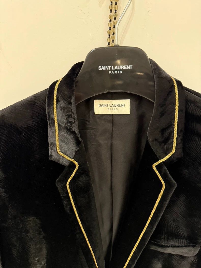 Saint Laurent Paris Saint Laurent Paris Black velvet jacket-2506 Size US L / EU 52-54 / 3 - 6 Thumbnail