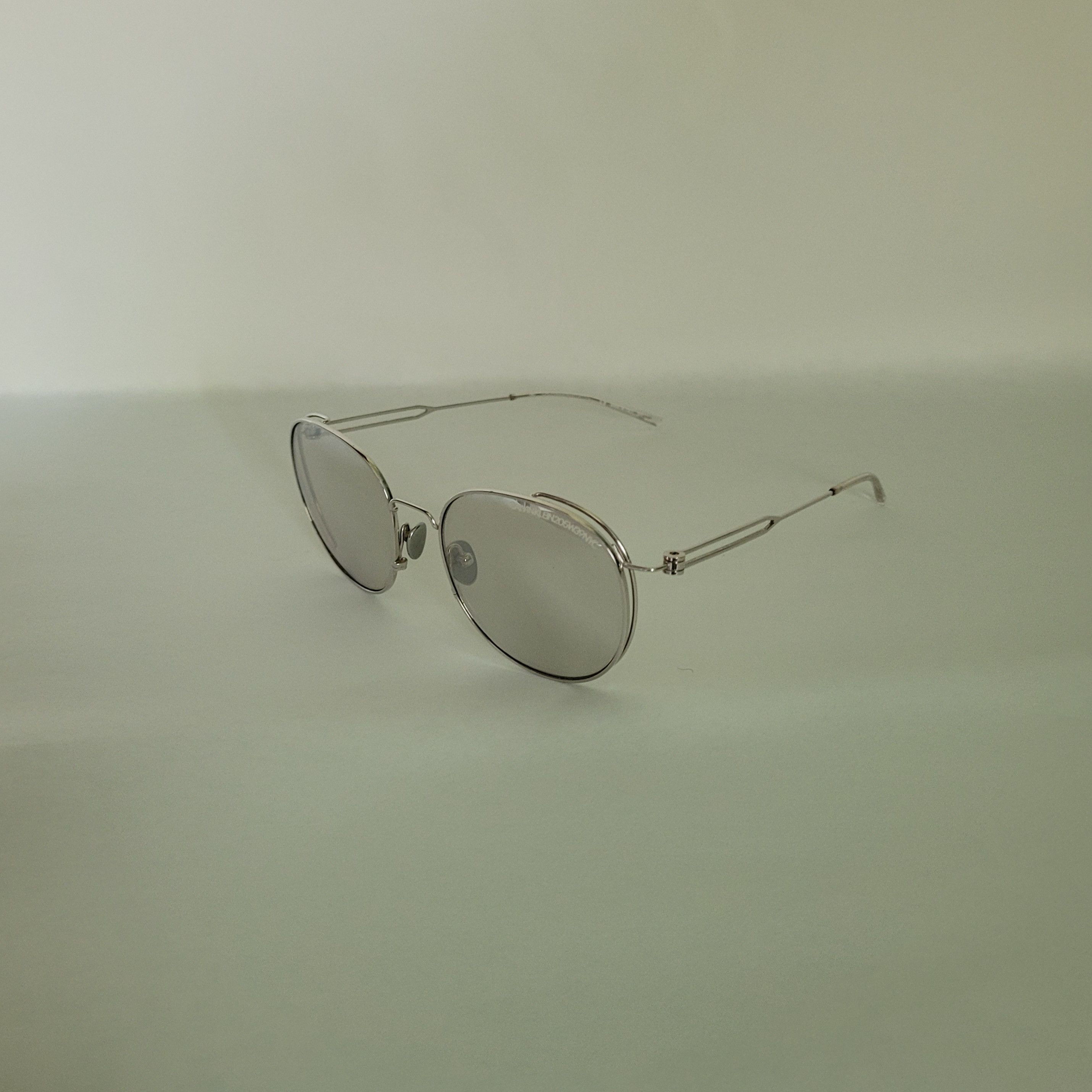 Calvin Klein × Calvin Klein 205W39NYC × Raf Simons Calvin Klein 205W39NYC by Raf Simons titanium sunglasses Size ONE SIZE - 10 Thumbnail