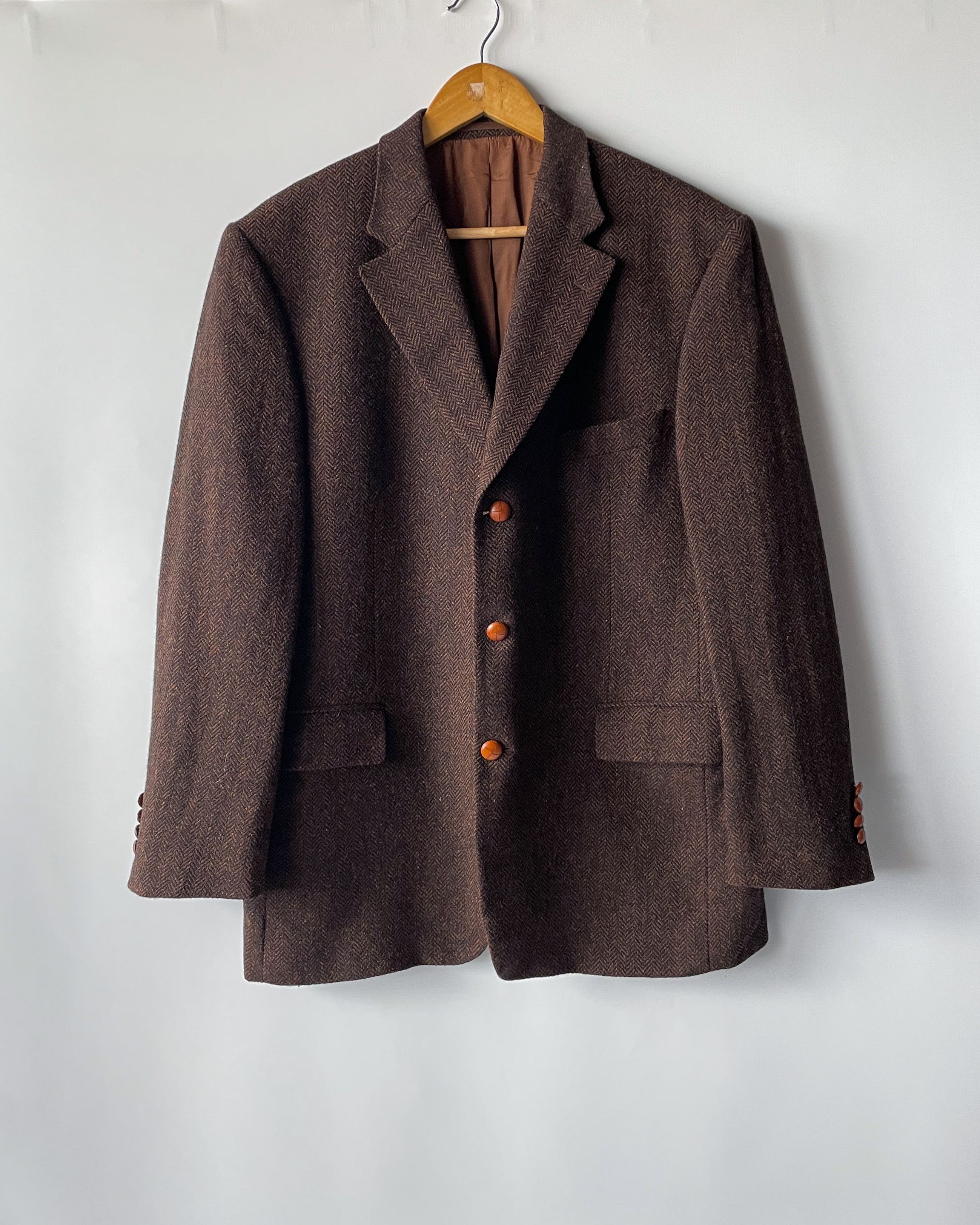 Vintage Vintage Odermark Tweed Blazer Size 44R - 4 Thumbnail
