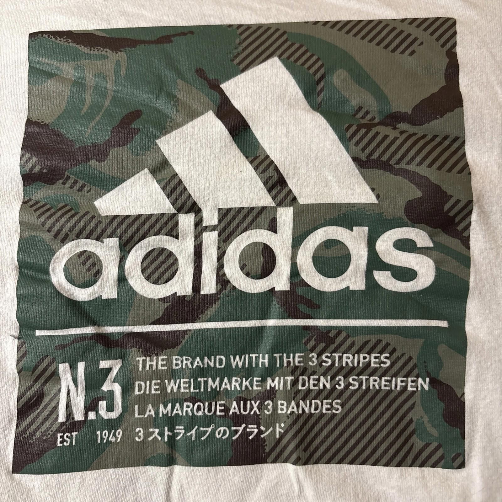 Adidas Adidas T Shirt Adult Size XL White/Camo Size US XL / EU 56 / 4 - 2 Thumbnail