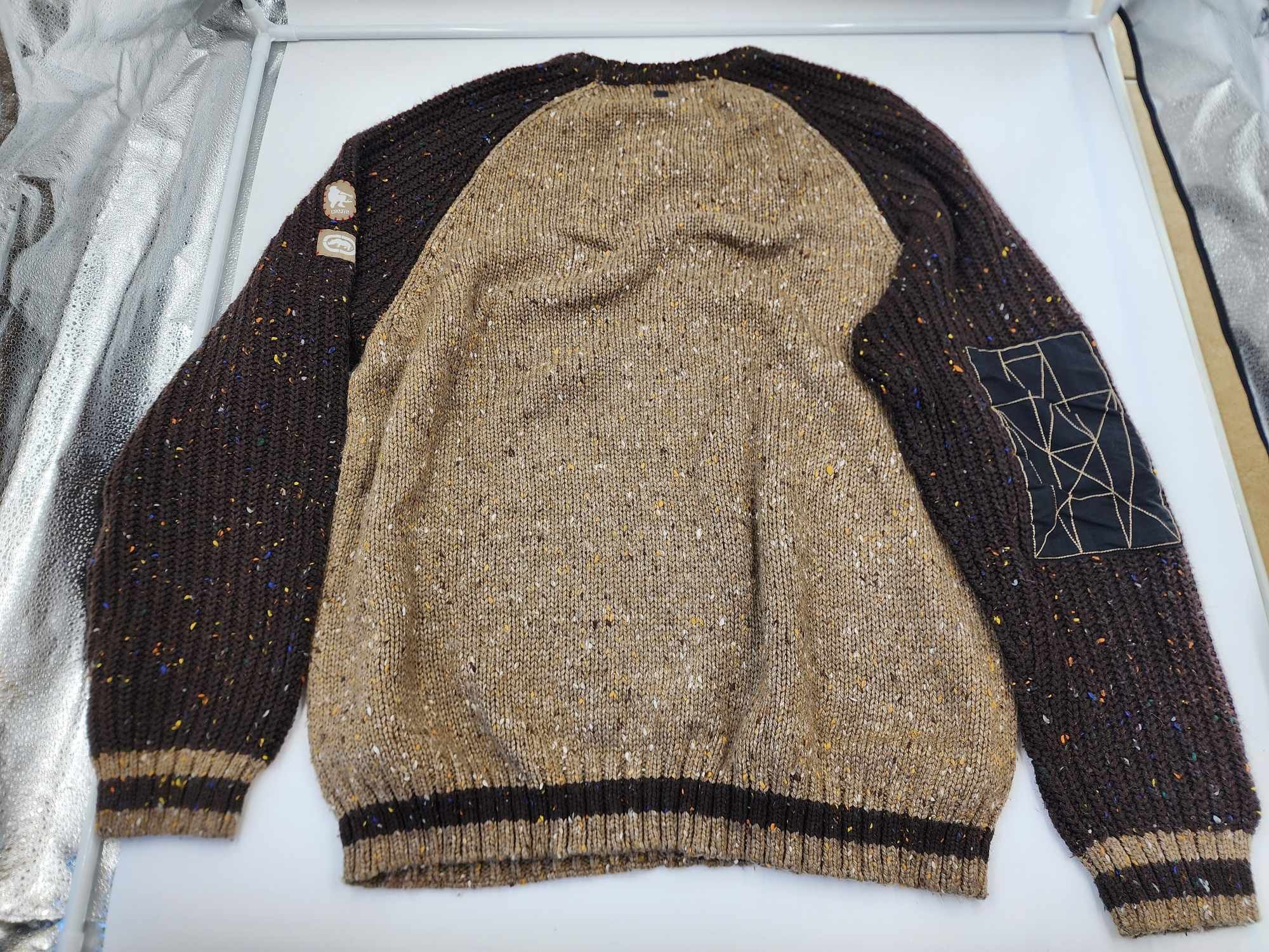 Ecko Unltd. Rare Ecko Knit Sweater 2002 – Dark & Light Brown – Size XL Size US XL / EU 56 / 4 - 2 Thumbnail