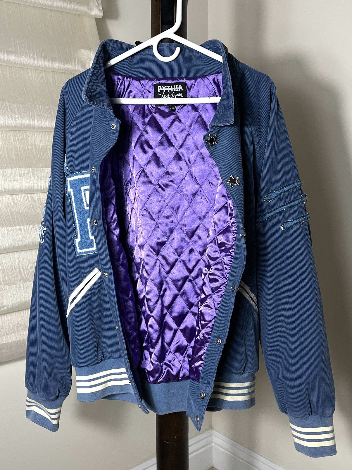 Pythia PYTHIA Corduroy Varsity Jacket Size US XXL / EU 58 / 5 - 6 Thumbnail