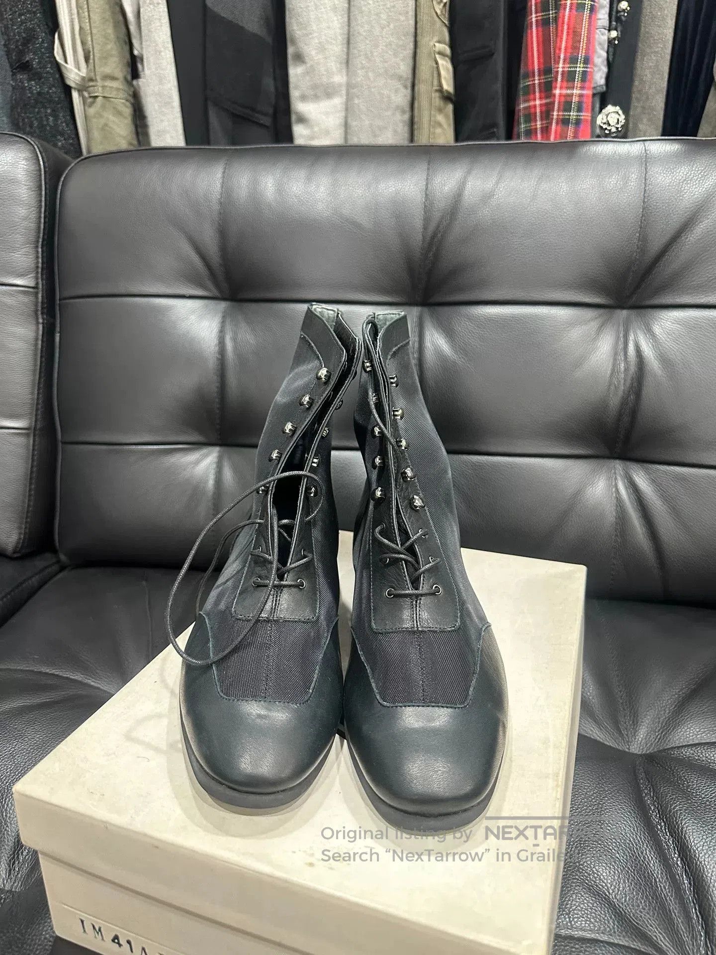 Issey Miyake issey miyake cowhide mesh ankle boots. Size US 6 / EU 39 - 4 Thumbnail