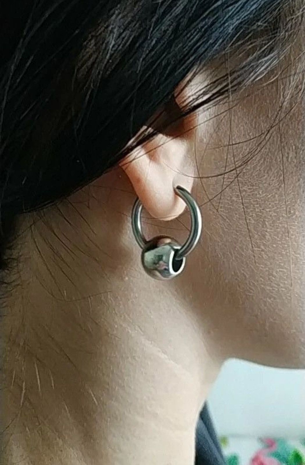 Jewelry Silver Color Ball Earrings Size ONE SIZE - 3 Thumbnail