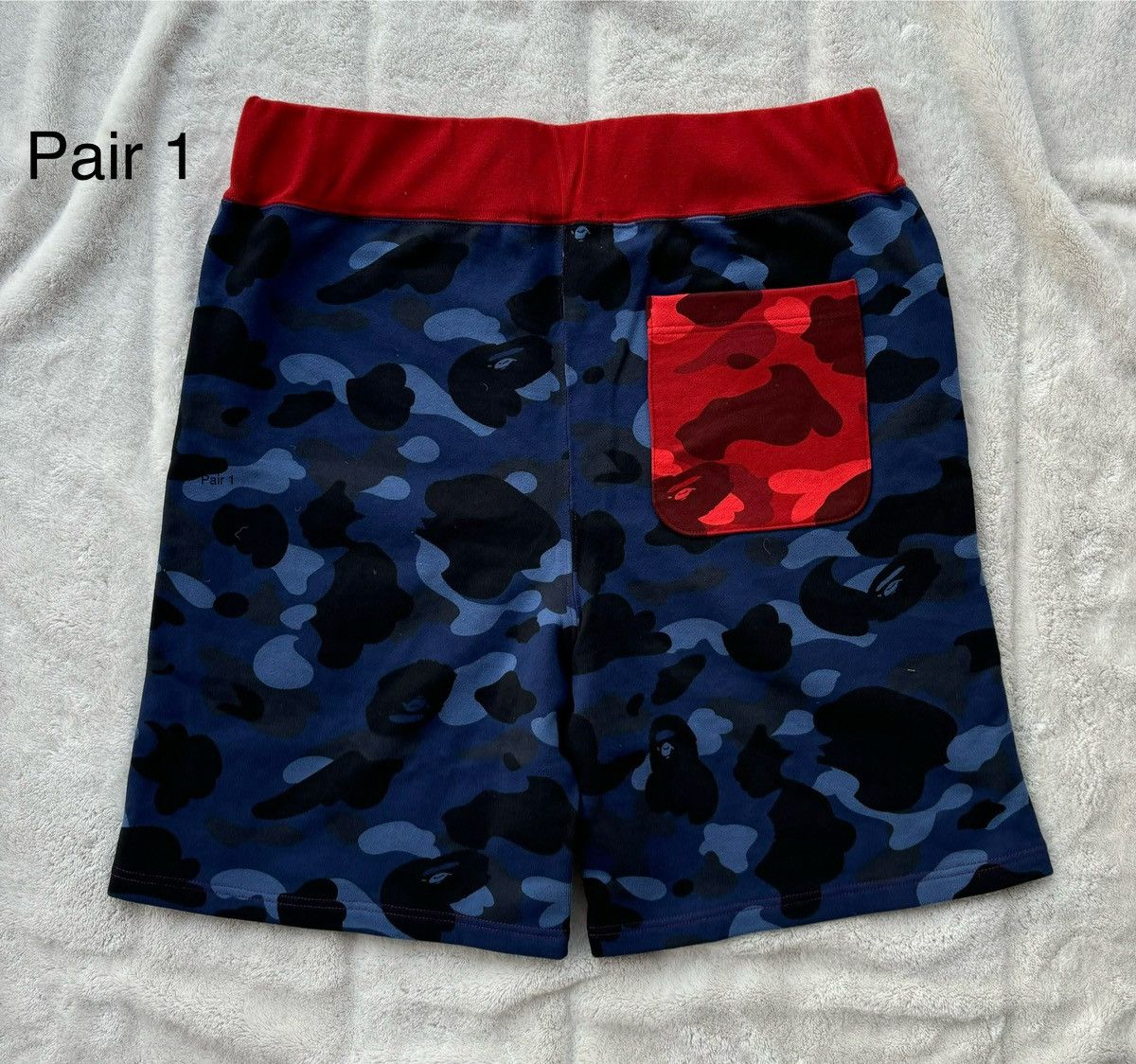 Bape Bape Crazy Shark Camo Sweat Shorts Size US 38 / EU 54 - 2 Thumbnail