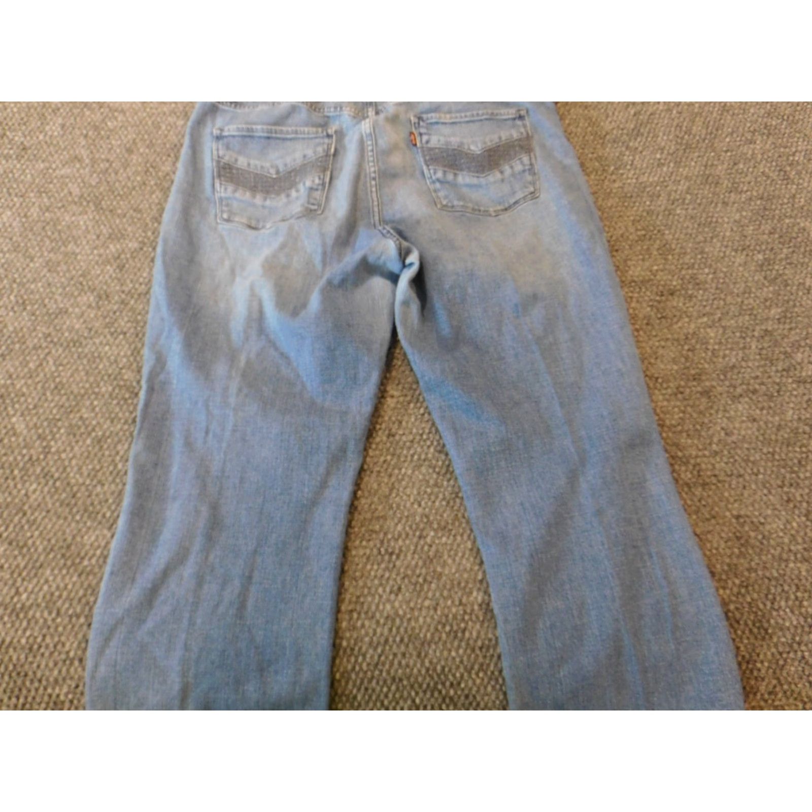 Levi's Levi's Jeans Women 14 Straight Denim 31in Waist Blue Slim Regular Pockets Zipper Stretch Classic 21in Inseam Size 36" / US 14 / IT 50 - 7 Thumbnail