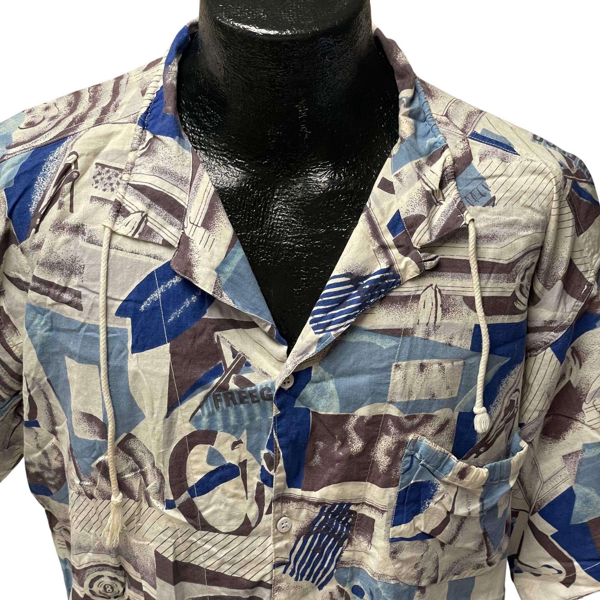 Other Vtg Head Quarter FREEGO ABSTRACT Skater Streetwear Shirt Size US M / EU 48-50 / 2 - 4 Thumbnail