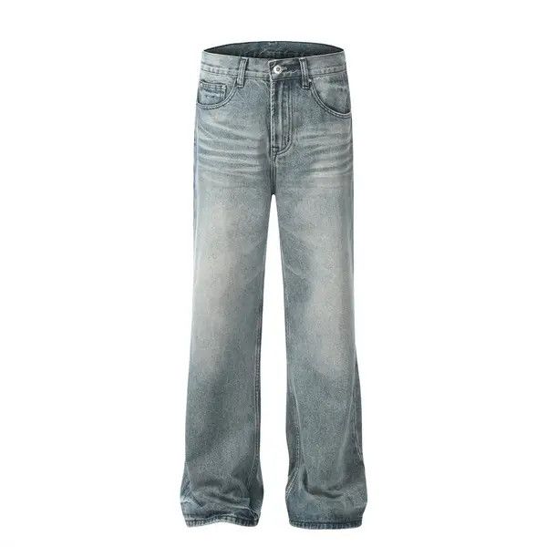 VIBE American men's washed straight loose flared jeans Size US 32 / EU 48 - 1 Thumbnail