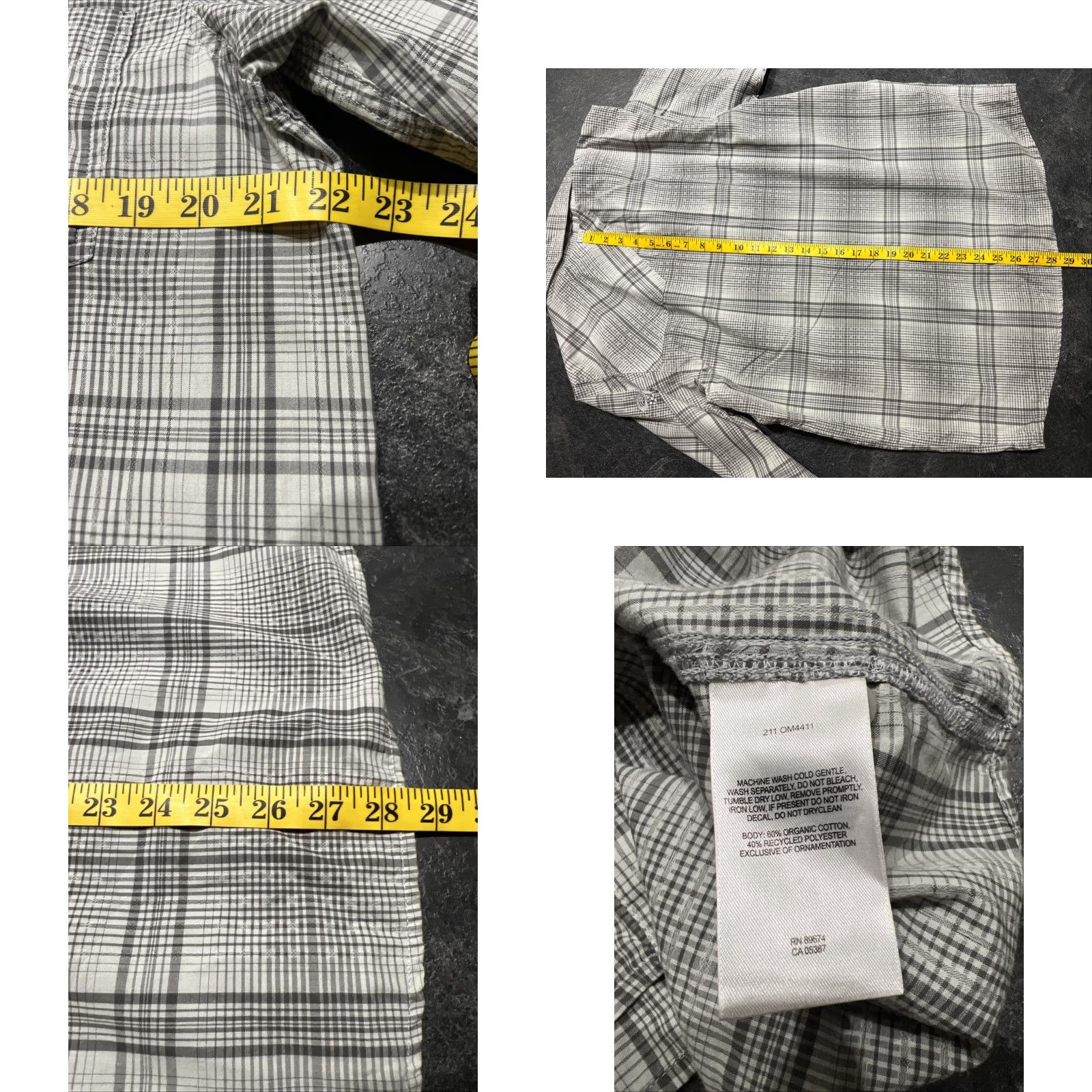Mountain Hardwear Mountain Hardwear Men's Long Sleeve Button Up Shirt Medium Gray Striped Casual Clothing Size US M / EU 48-50 / 2 - 8 Thumbnail