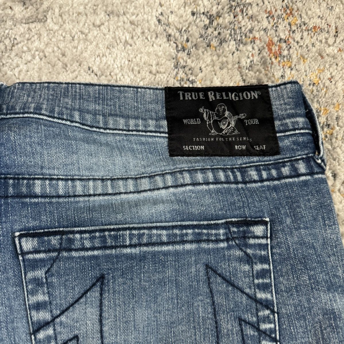 True Religion × Vintage Vintage Y2K True Religion baggy wide leg biker style Size US 42 / EU 58 - 3 Thumbnail