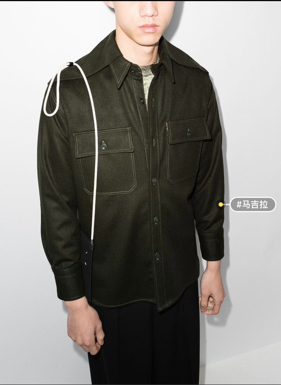 Maison Margiela Maison Margiela Wool Shirt Jacket Size US XS / EU 42 / 0 - 1 Thumbnail