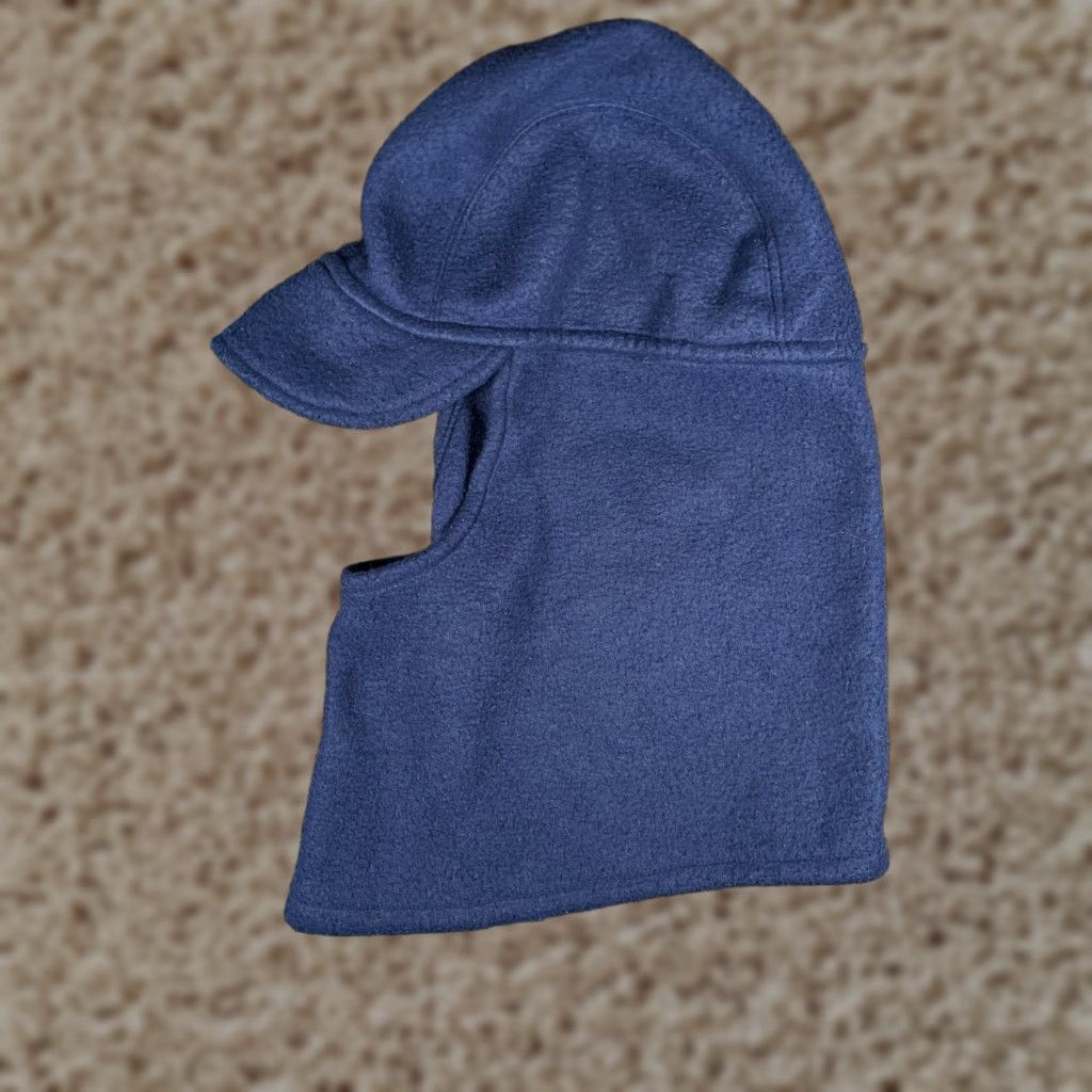Vintage Ski Mask Beanie Adult One Size Blue Knit Polyester Fleece Camp Snow Ski Snowboard Hat/Cap Mens Size US M / EU 48-50 / 2 - 1 Thumbnail